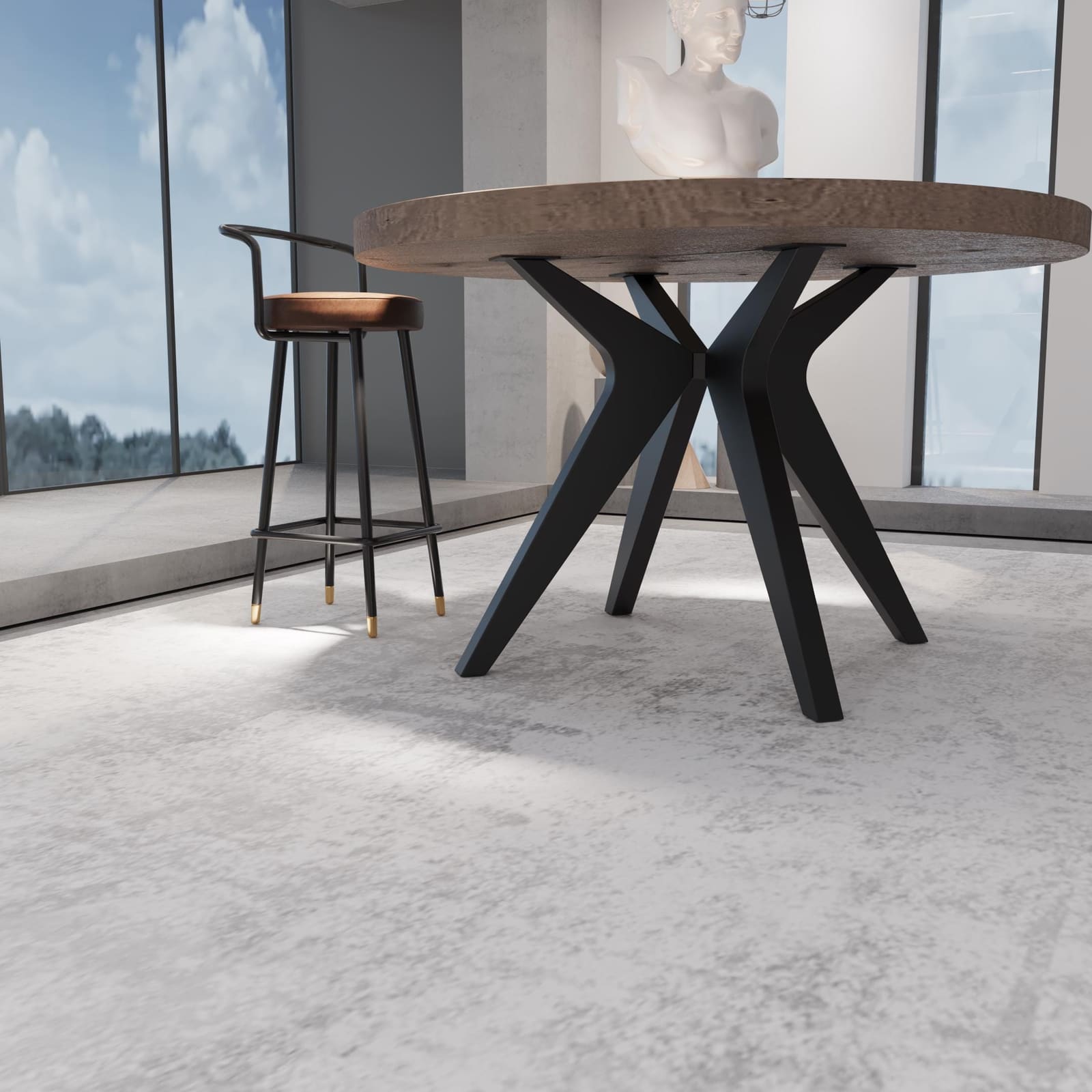 Bazë Counter Spider – punim artizanal çeliku nga AR-TI Atelier – foto 3