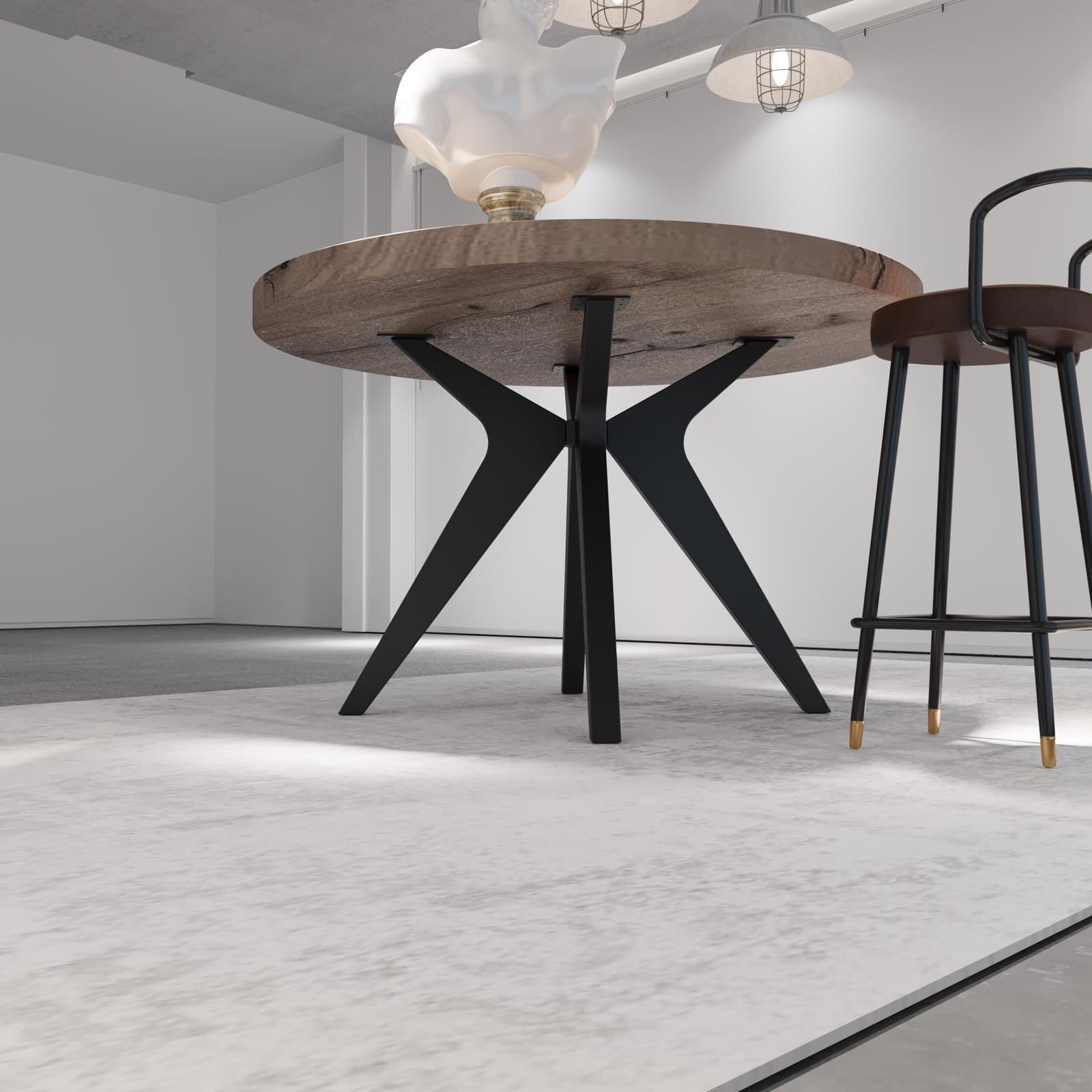 Bazë Counter Spider – punim artizanal çeliku nga AR-TI Atelier – foto 6