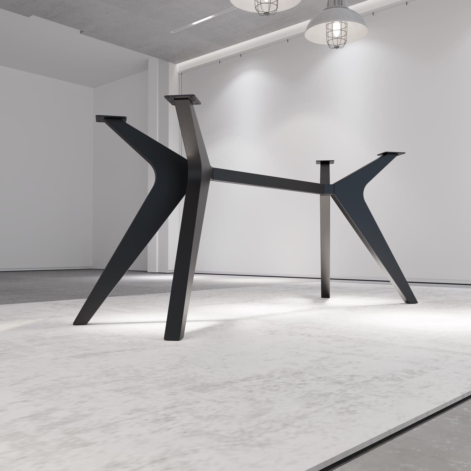 Bazë Tavoline Bar Spider, 91 cm – punim artizanal çeliku nga AR-TI Atelier – foto 3