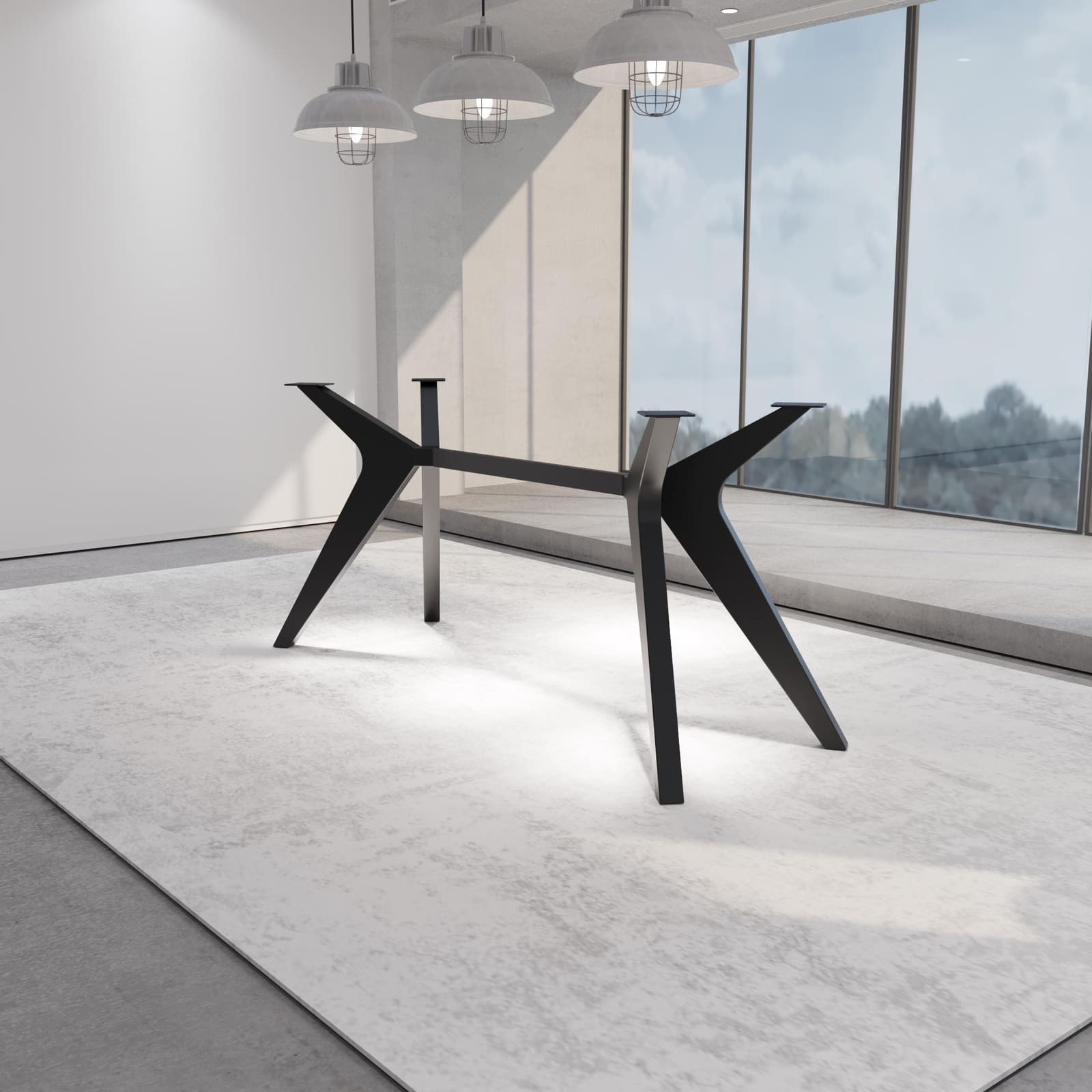 Bazë Tavoline Bar Spider, 91 cm – punim artizanal çeliku nga AR-TI Atelier – foto 6