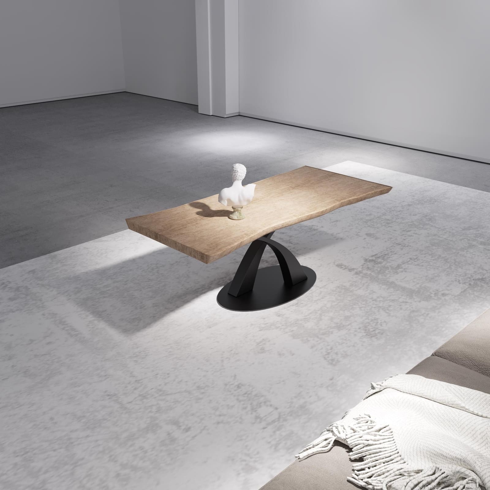 Bazë Tavoline Kafeje Moderne, 40 cm – punim artizanal çeliku nga AR-TI Atelier – foto 6