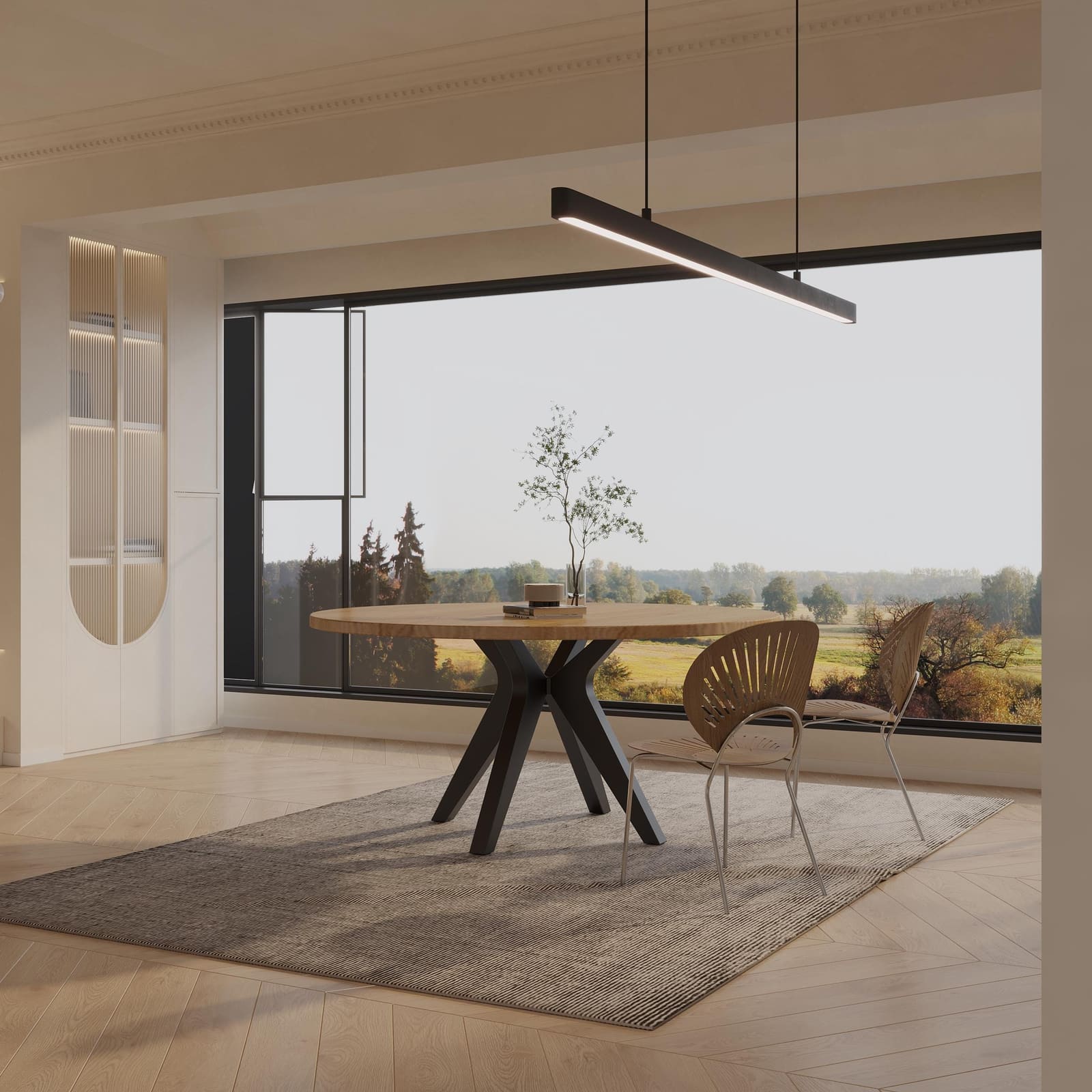 Bazë Tavoline Ngrënieje E Rrumbullakët, 71 cm · Modeli 3 – punim artizanal çeliku nga AR-TI Atelier – foto 1