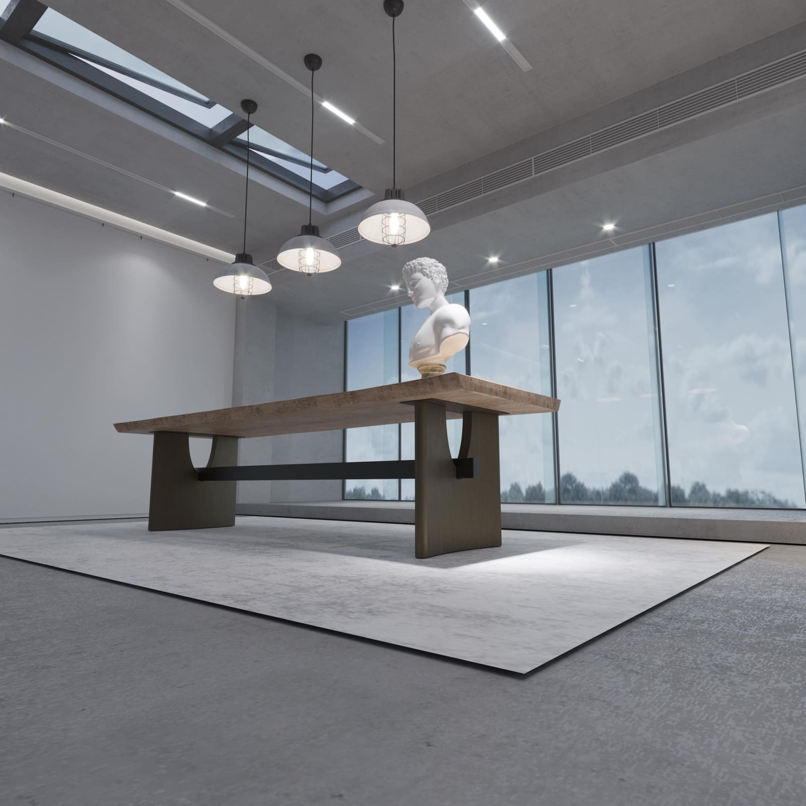 Bazë Tavoline Ngrënieje Moderne – Ar i Furçuar, 71 cm – punim artizanal çeliku nga AR-TI Atelier – foto 6