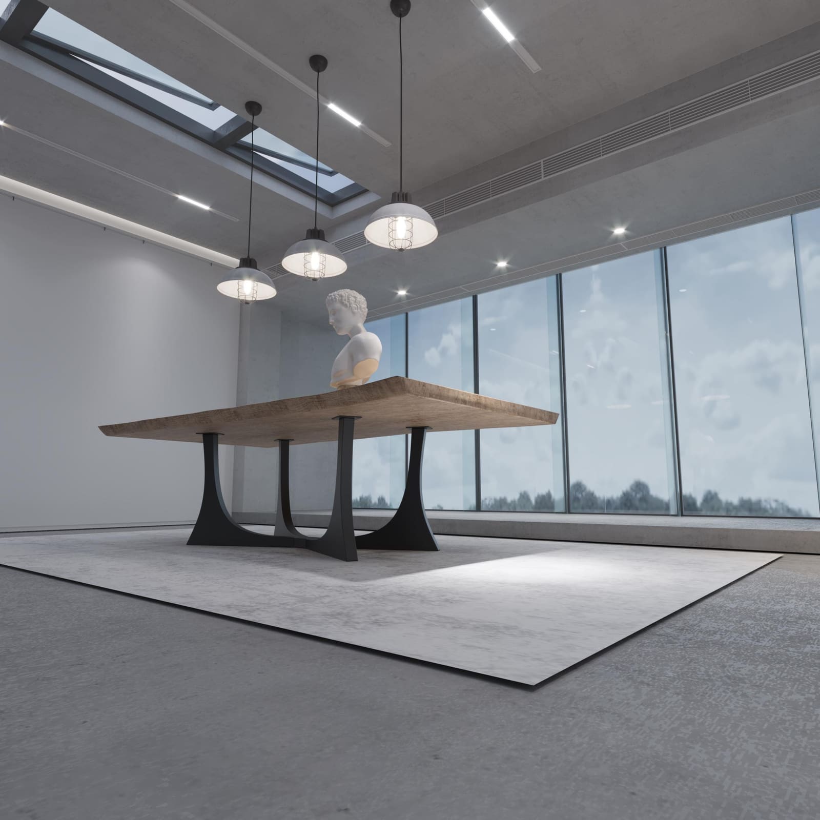 Bazë Tavoline Ngrënieje Moderne, 71 cm · Modeli 11 – punim artizanal çeliku nga AR-TI Atelier – foto 8