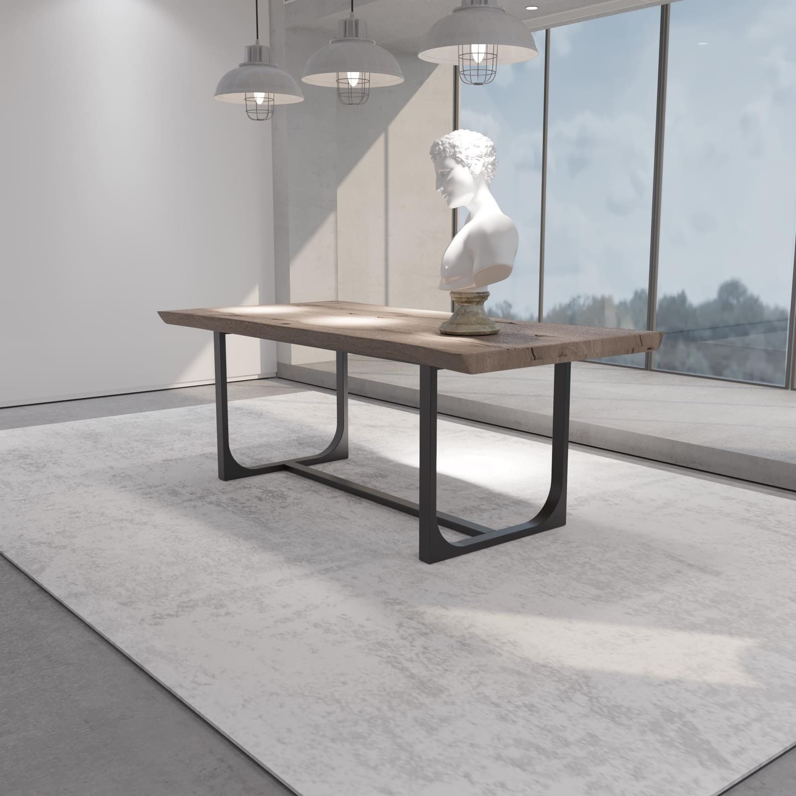 Bazë Tavoline Ngrënieje Moderne, 71 cm · Modeli 13 – punim artizanal çeliku nga AR-TI Atelier – foto 6