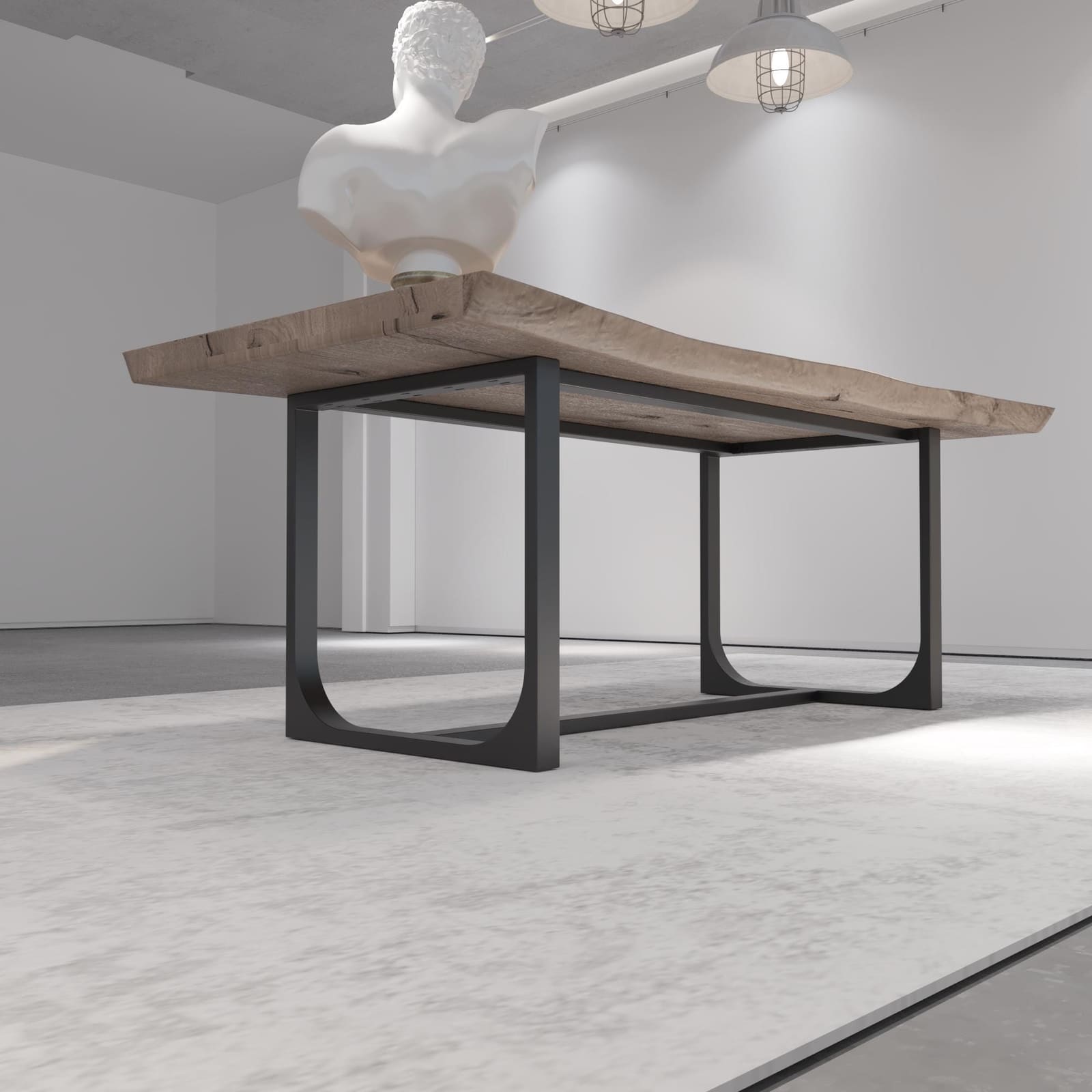 Bazë Tavoline Ngrënieje Moderne, 71 cm · Modeli 13 – punim artizanal çeliku nga AR-TI Atelier – foto 7