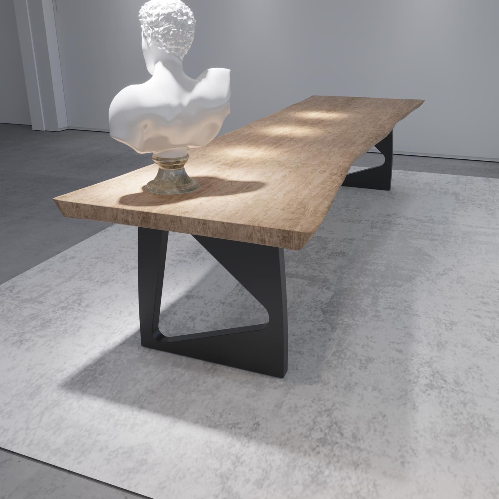Bazë Tavoline Ngrënieje Moderne, 71 cm · Modeli 3 – punim artizanal çeliku nga AR-TI Atelier – foto 8