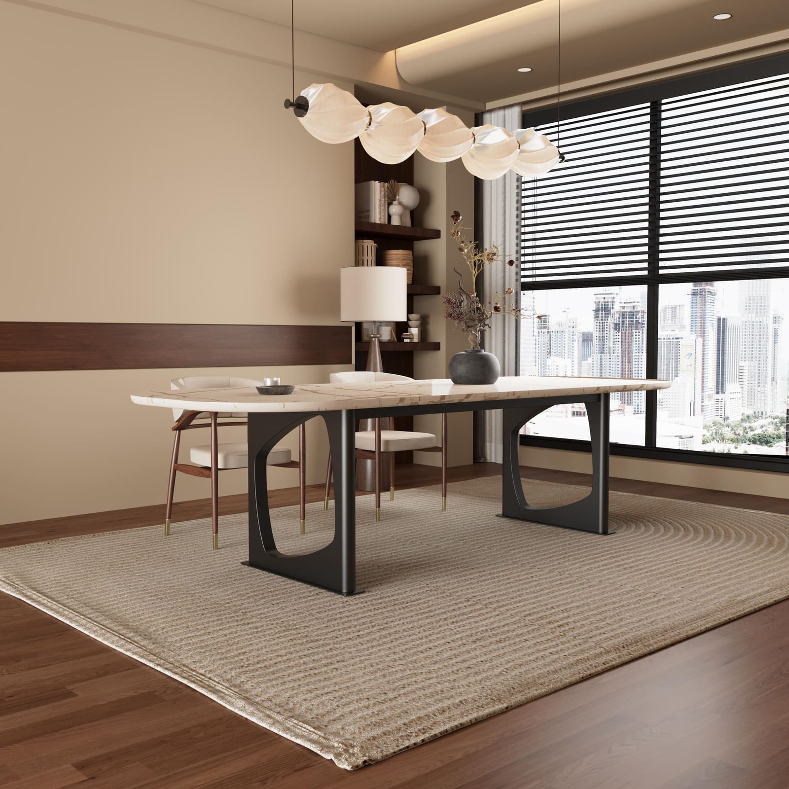 Bazë Tavoline Ngrënieje Moderne, 71 cm · Modeli 4 – punim artizanal çeliku nga AR-TI Atelier – foto 1
