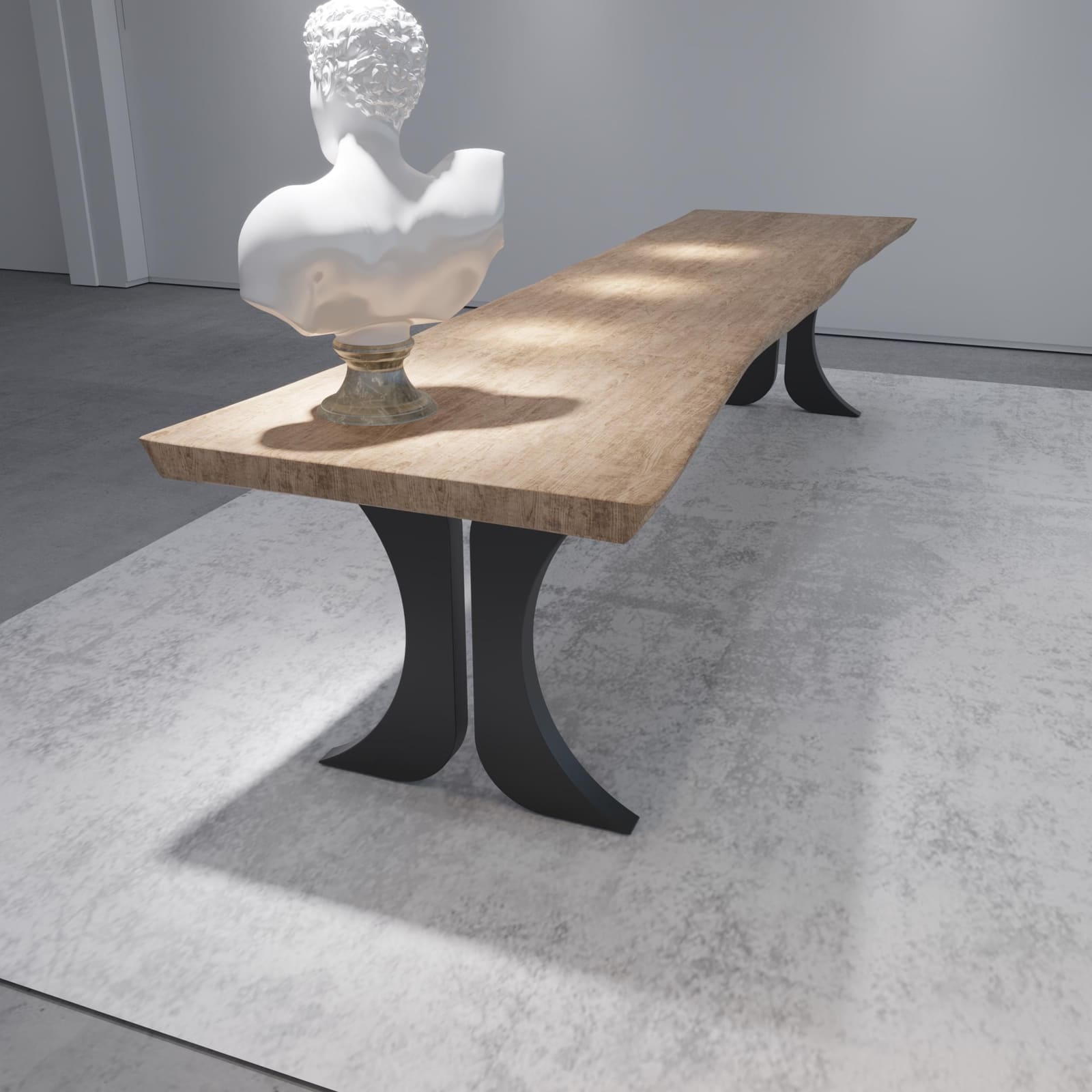 Bazë Tavoline Ngrënieje Moderne, 71 cm · Modeli 6 – punim artizanal çeliku nga AR-TI Atelier – foto 6