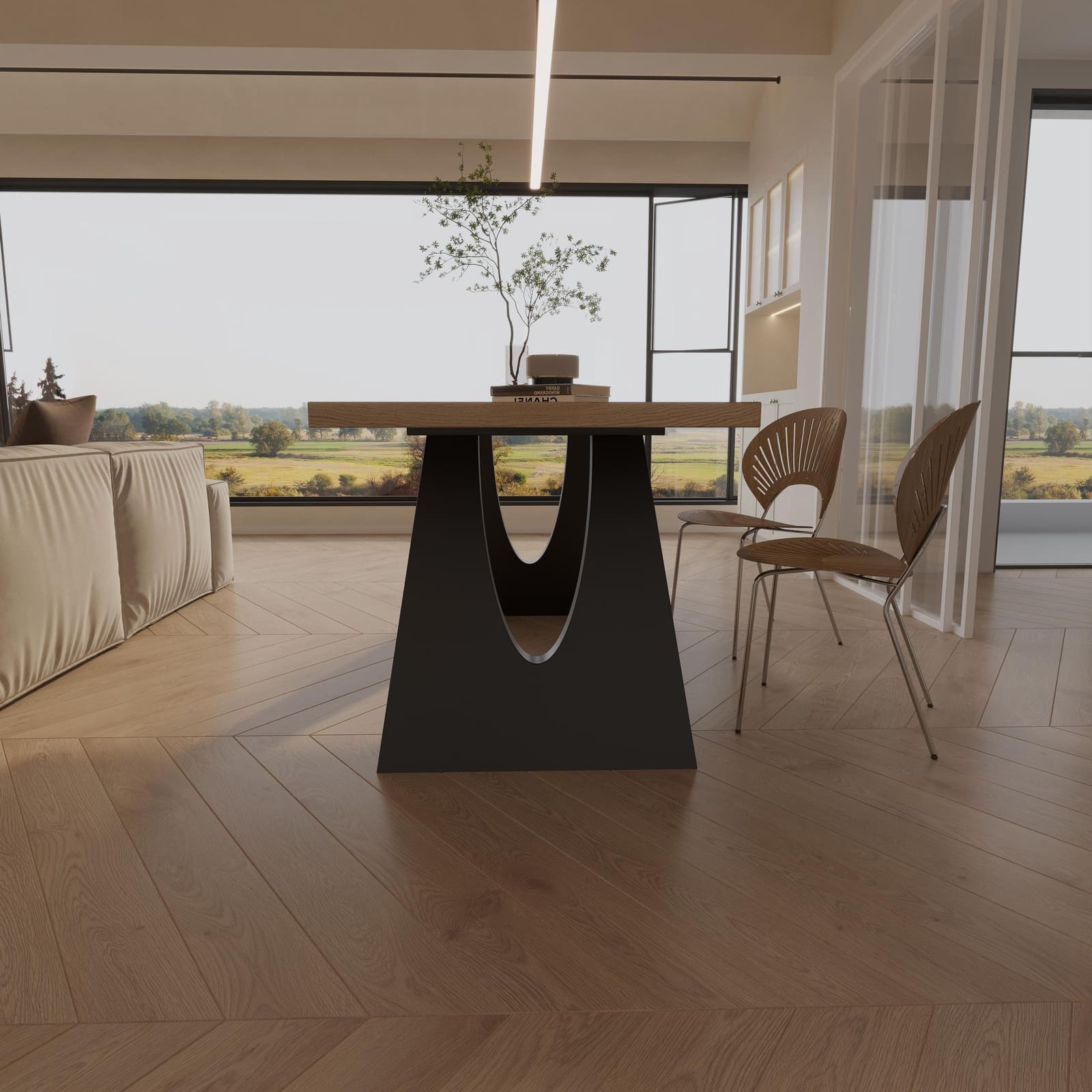 Bazë Tavoline Ngrënieje Moderne, 71 cm – punim artizanal çeliku nga AR-TI Atelier – foto 5