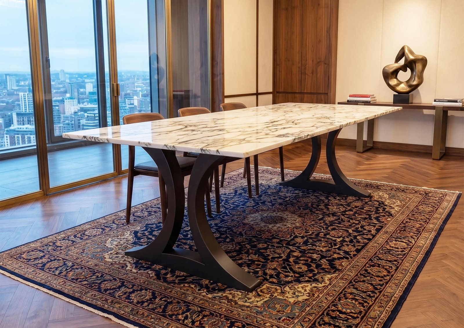 Bazë Tavoline Ngrënieje Moderne – punim artizanal çeliku nga AR-TI Atelier – foto 7