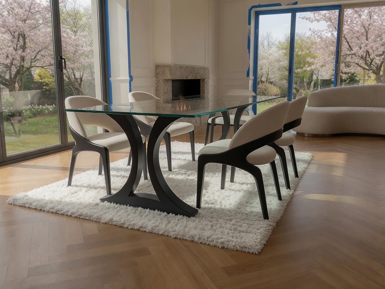 Bazë Tavoline Ngrënieje Moderne – punim artizanal çeliku nga AR-TI Atelier – foto 14