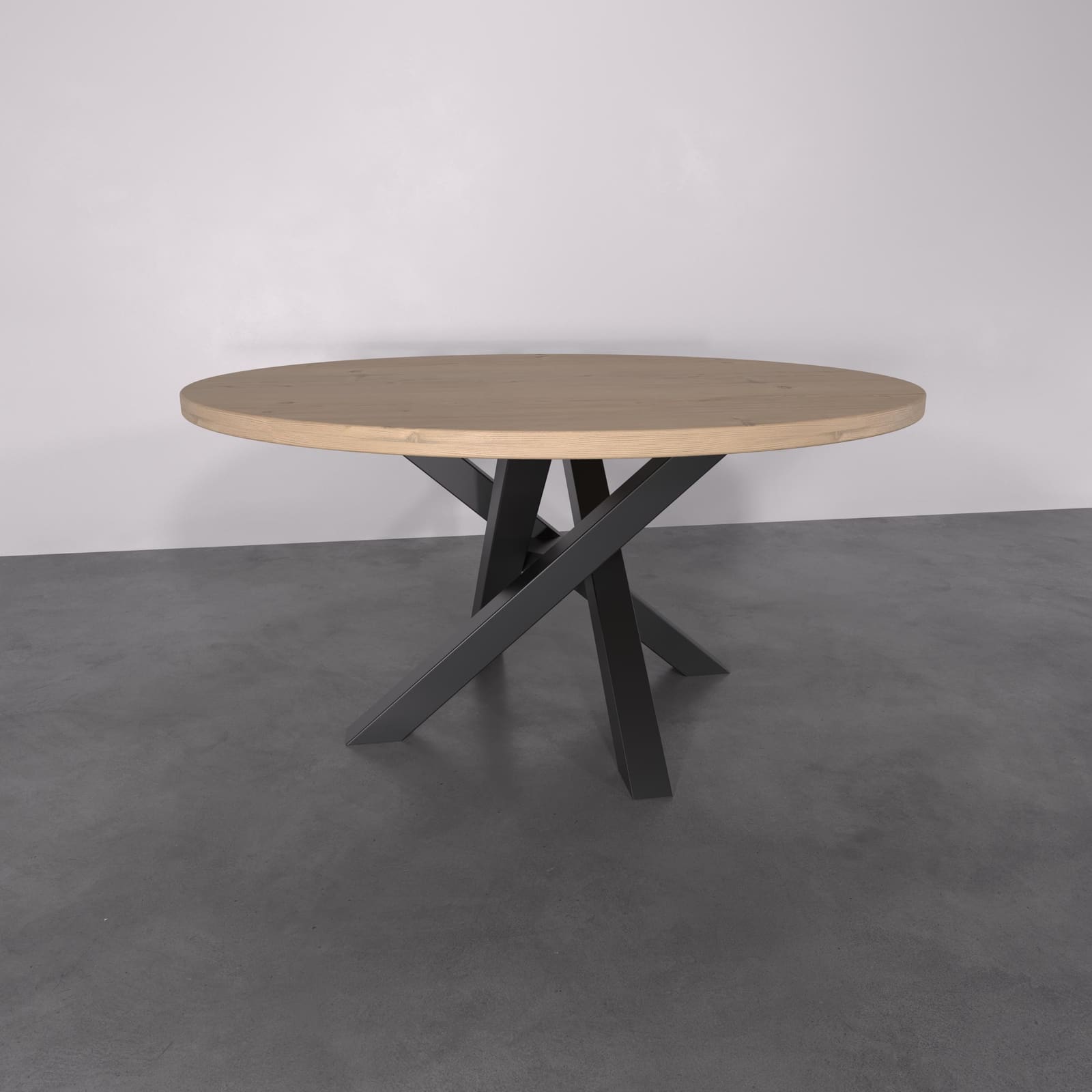 Bazë Tavoline Ngrënieje Në Formë X, 71 cm – punim artizanal çeliku nga AR-TI Atelier – foto 2
