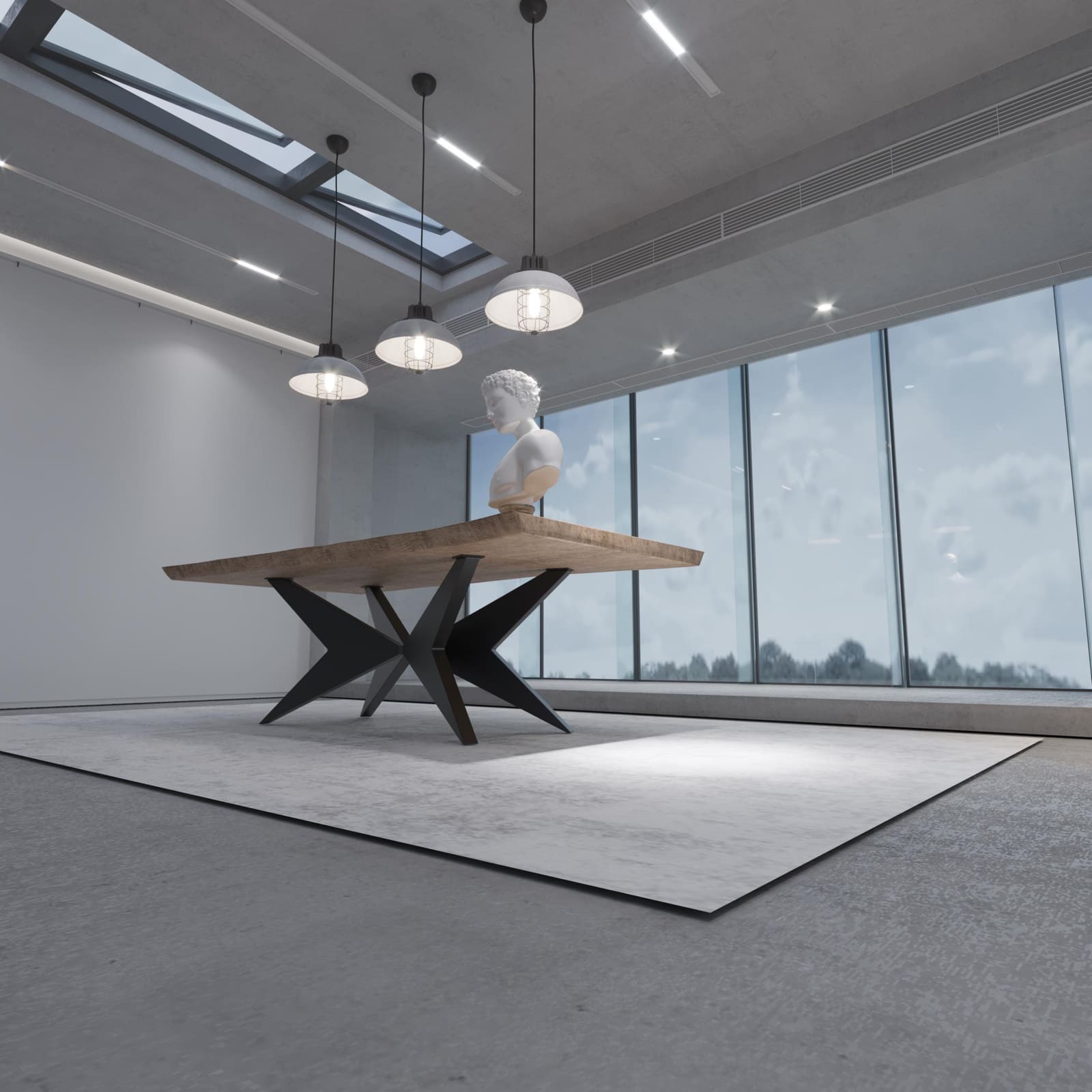 Bazë Tavoline Ngrënieje Spider, 71 cm · Modeli 11 – punim artizanal çeliku nga AR-TI Atelier – foto 5