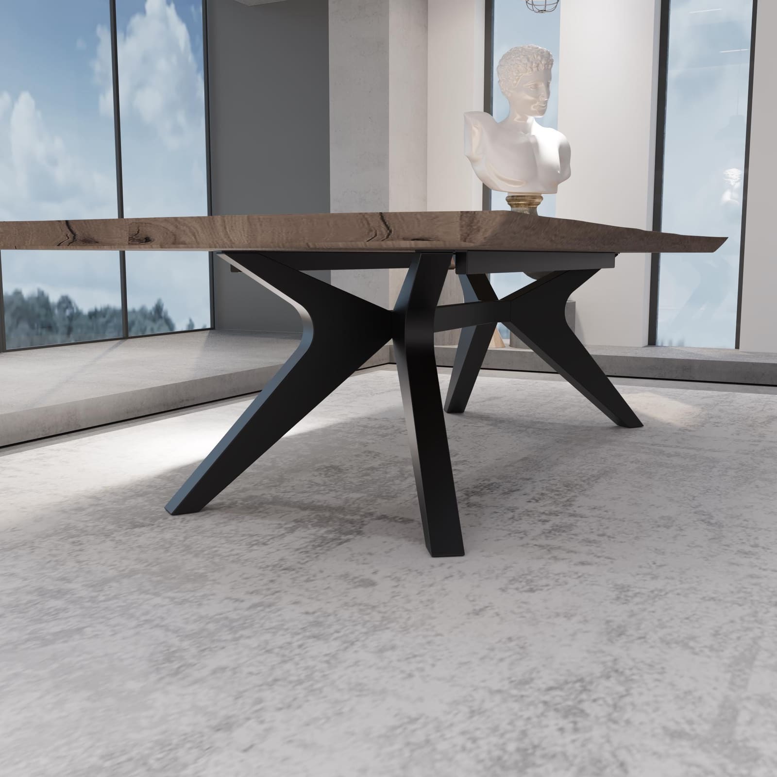 Bazë Tavoline Ngrënieje Spider, 71 cm · Modeli 6 – punim artizanal çeliku nga AR-TI Atelier – foto 3