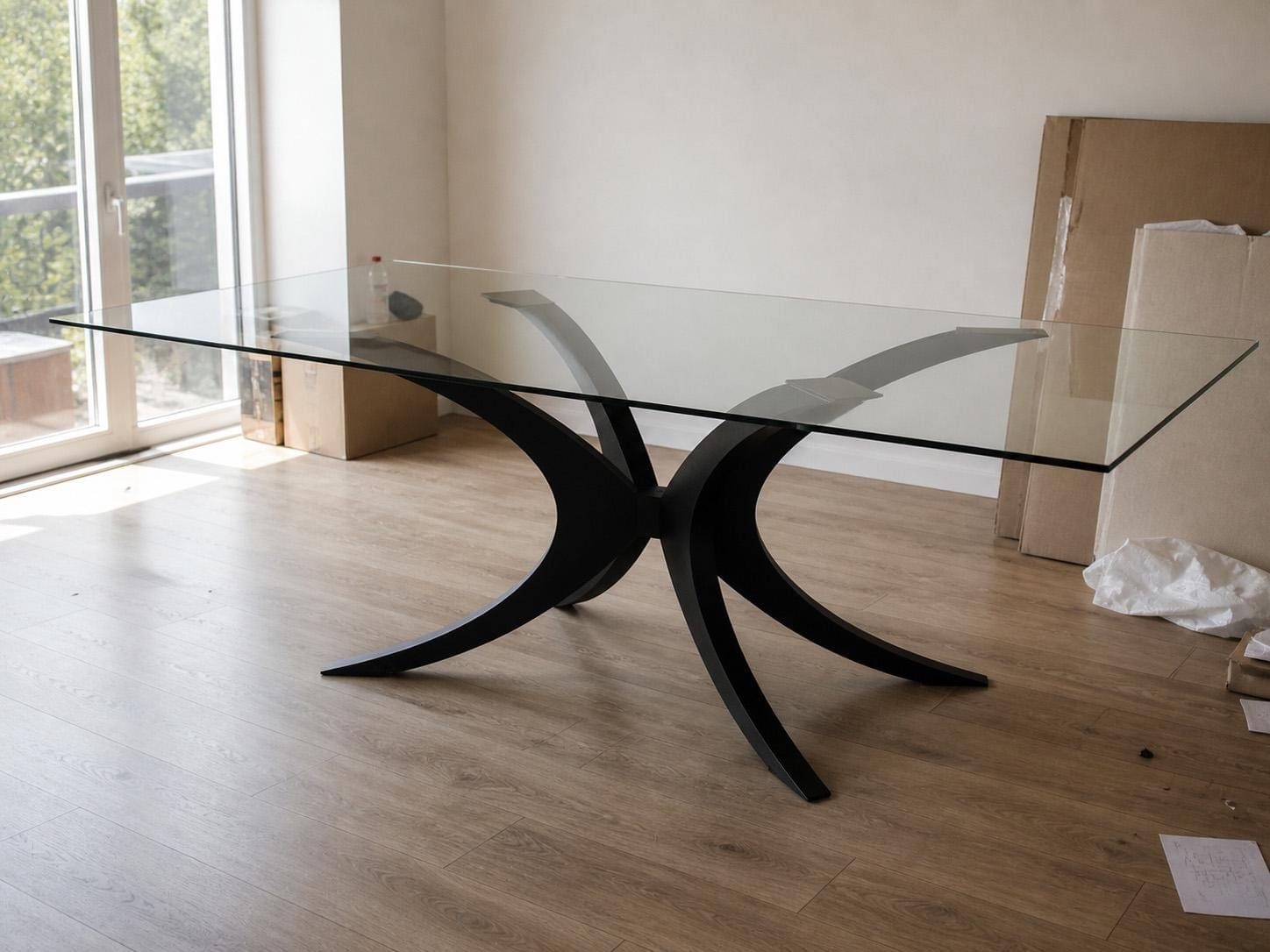 Bazë Tavoline Ngrënieje Spider · Modeli 4 – punim artizanal çeliku nga AR-TI Atelier – foto 3