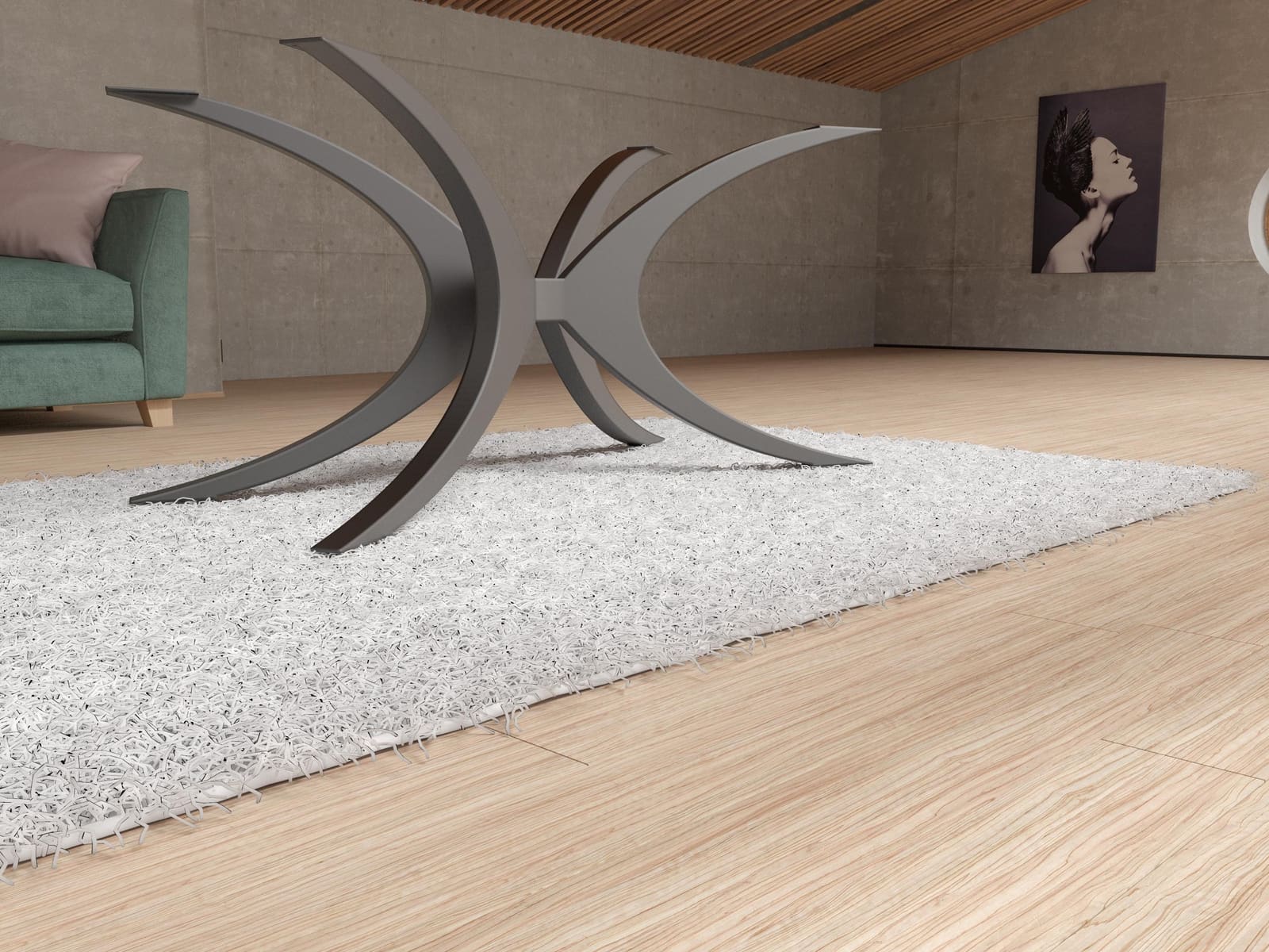 Bazë Tavoline Ngrënieje Spider · Modeli 4 – punim artizanal çeliku nga AR-TI Atelier – foto 12