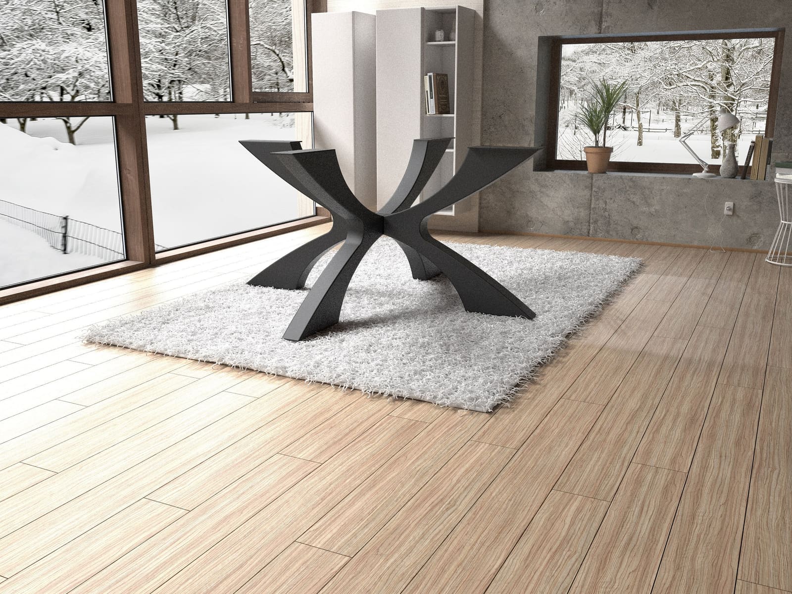 Bazë Tavoline Ngrënieje Spider · Modeli 5 – punim artizanal çeliku nga AR-TI Atelier – foto 3