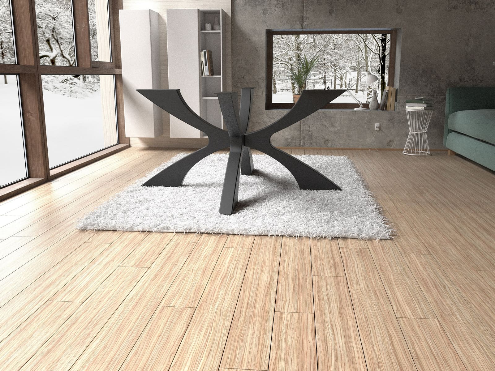 Bazë Tavoline Ngrënieje Spider · Modeli 5 – punim artizanal çeliku nga AR-TI Atelier – foto 4