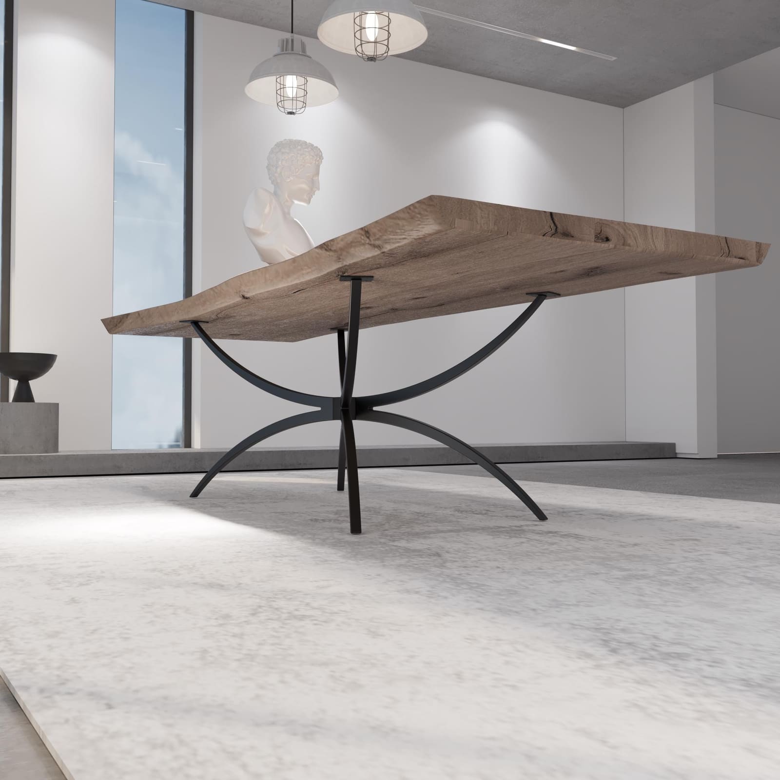 Bazë Tavoline Ngrënieje Spider – punim artizanal çeliku nga AR-TI Atelier – foto 10