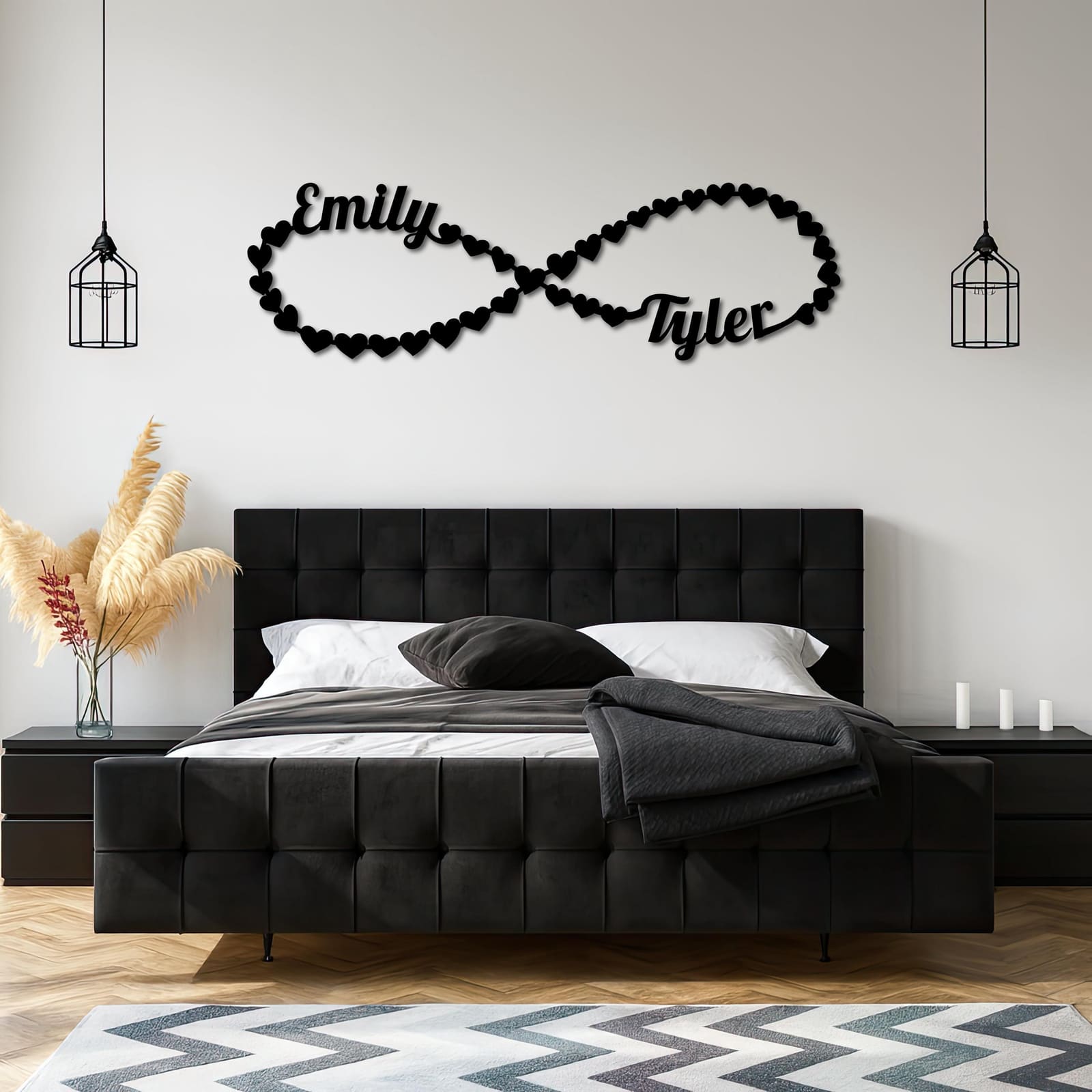 Emri Infinit – Tabelë e Personalizuar – punim artizanal çeliku nga AR-TI Atelier – foto 2