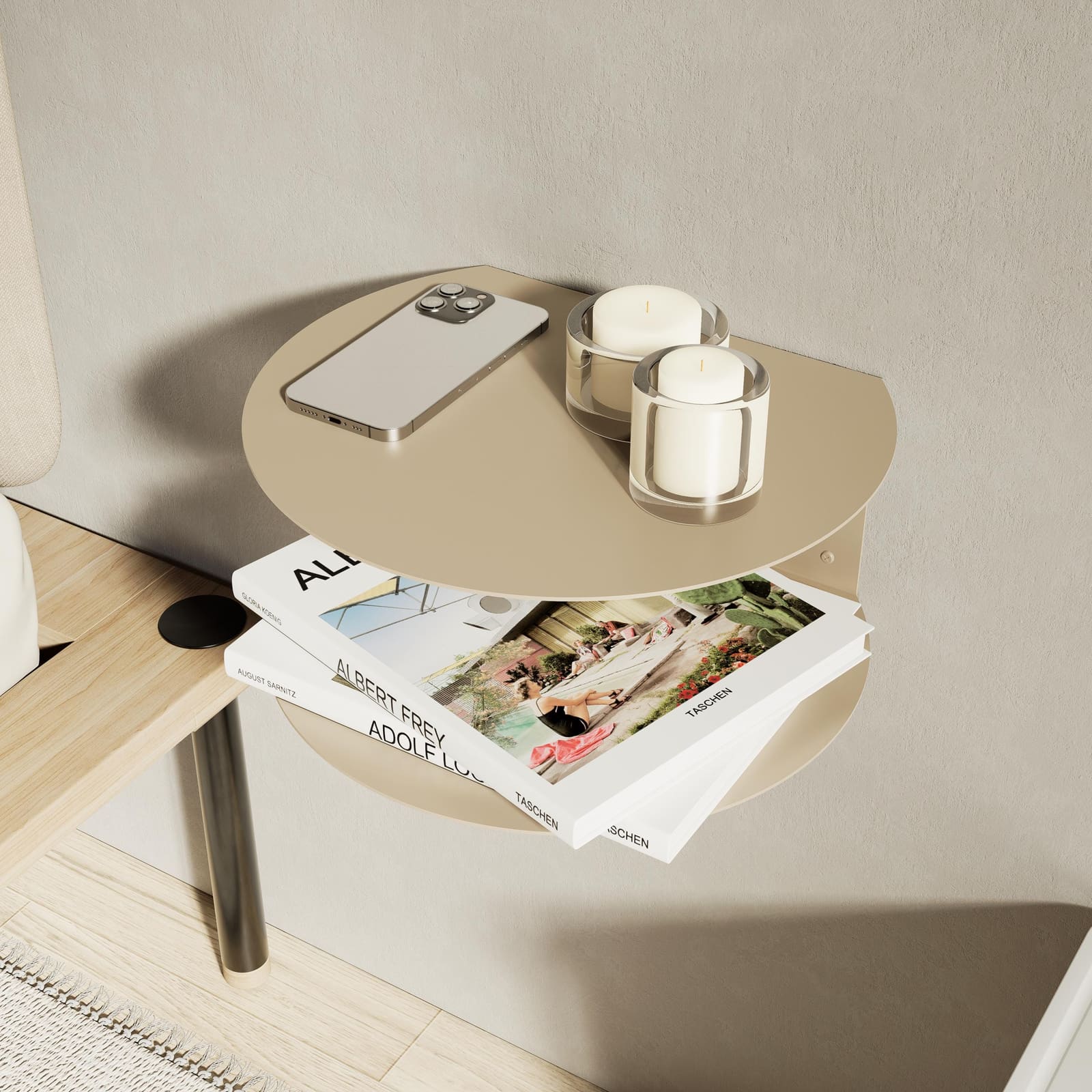 Komodinë Pezull Metalike Dy Nivele · Modeli 13 – punim artizanal çeliku nga AR-TI Atelier – foto 8