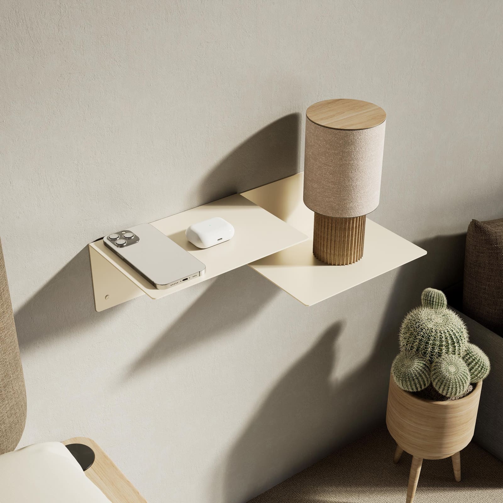 Komodinë Pezull Metalike Dy Nivele · Modeli 7 – punim artizanal çeliku nga AR-TI Atelier – foto 3