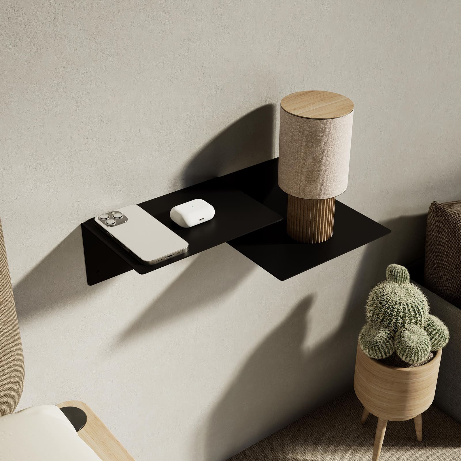 Komodinë Pezull Metalike Dy Nivele · Modeli 7 – punim artizanal çeliku nga AR-TI Atelier – foto 6