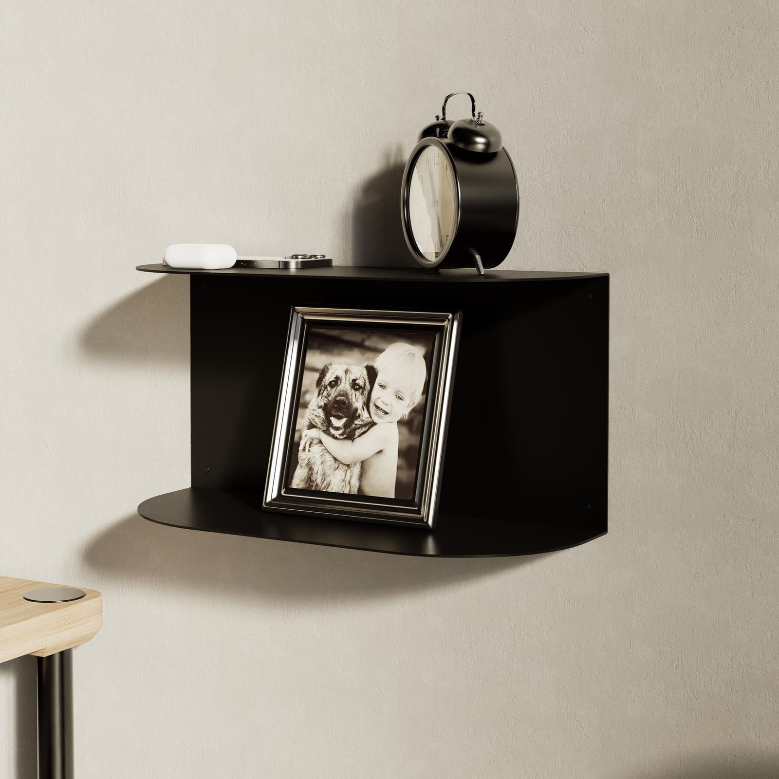 Komodinë Pezull Metalike Dy Nivele · Modeli 9 – punim artizanal çeliku nga AR-TI Atelier – foto 4