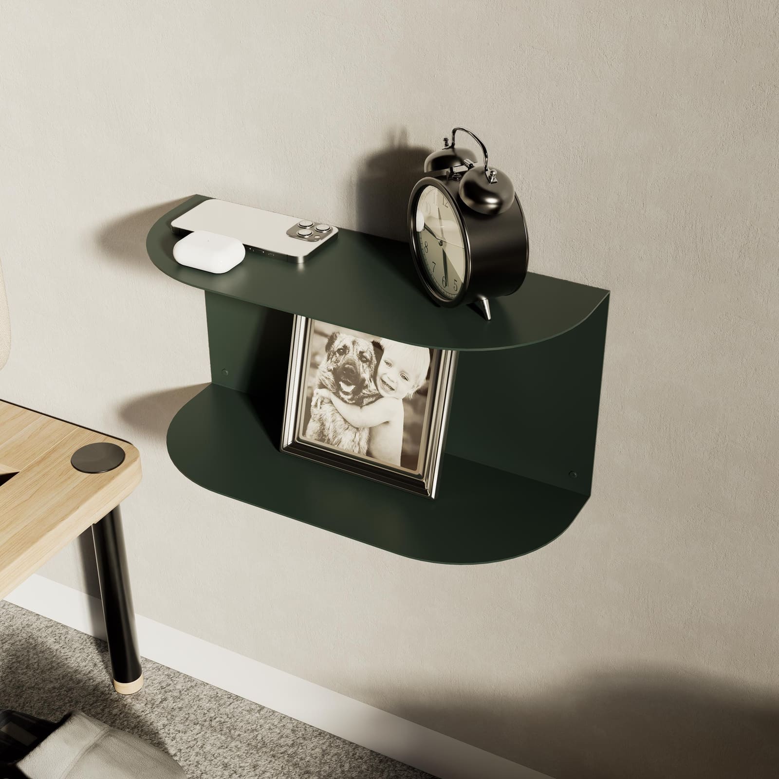 Komodinë Pezull Metalike Dy Nivele · Modeli 9 – punim artizanal çeliku nga AR-TI Atelier – foto 8
