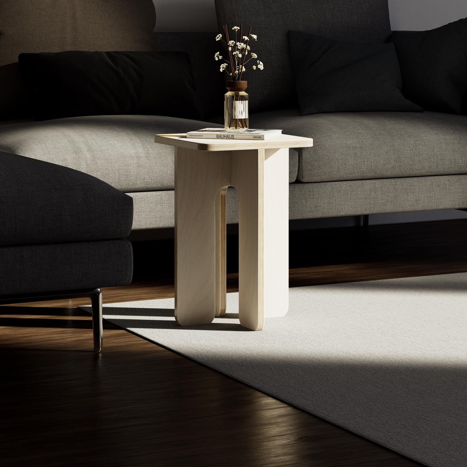 Komodinë Plywood Mështekne – punim artizanal çeliku nga AR-TI Atelier – foto 4