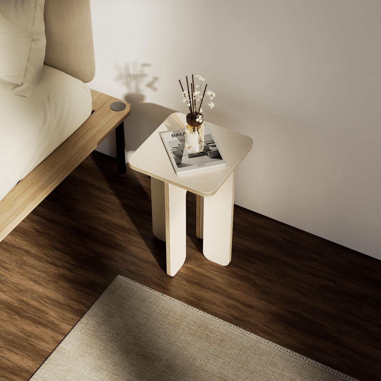 Komodinë Plywood Mështekne – punim artizanal çeliku nga AR-TI Atelier – foto 5