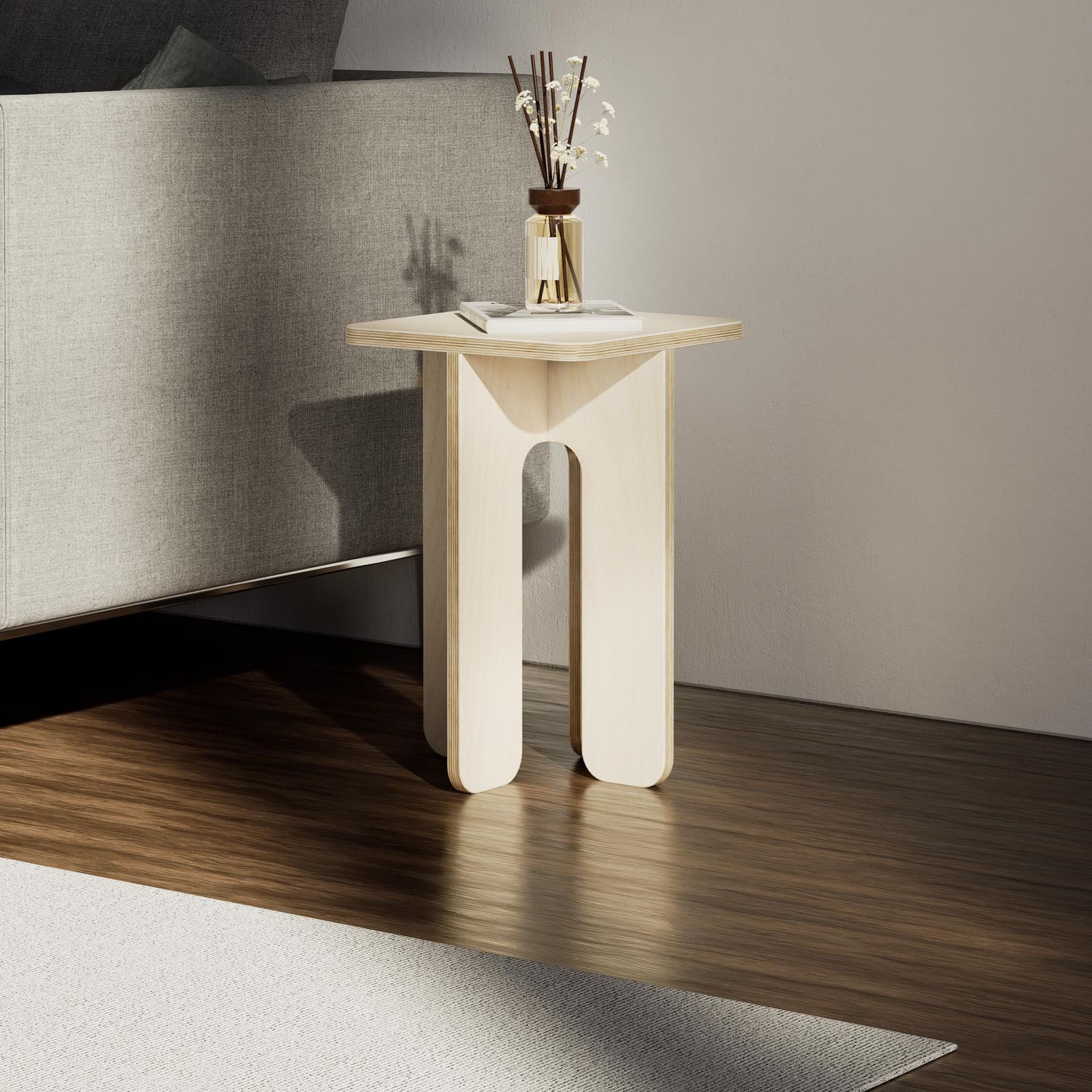 Komodinë Plywood Mështekne – punim artizanal çeliku nga AR-TI Atelier – foto 6