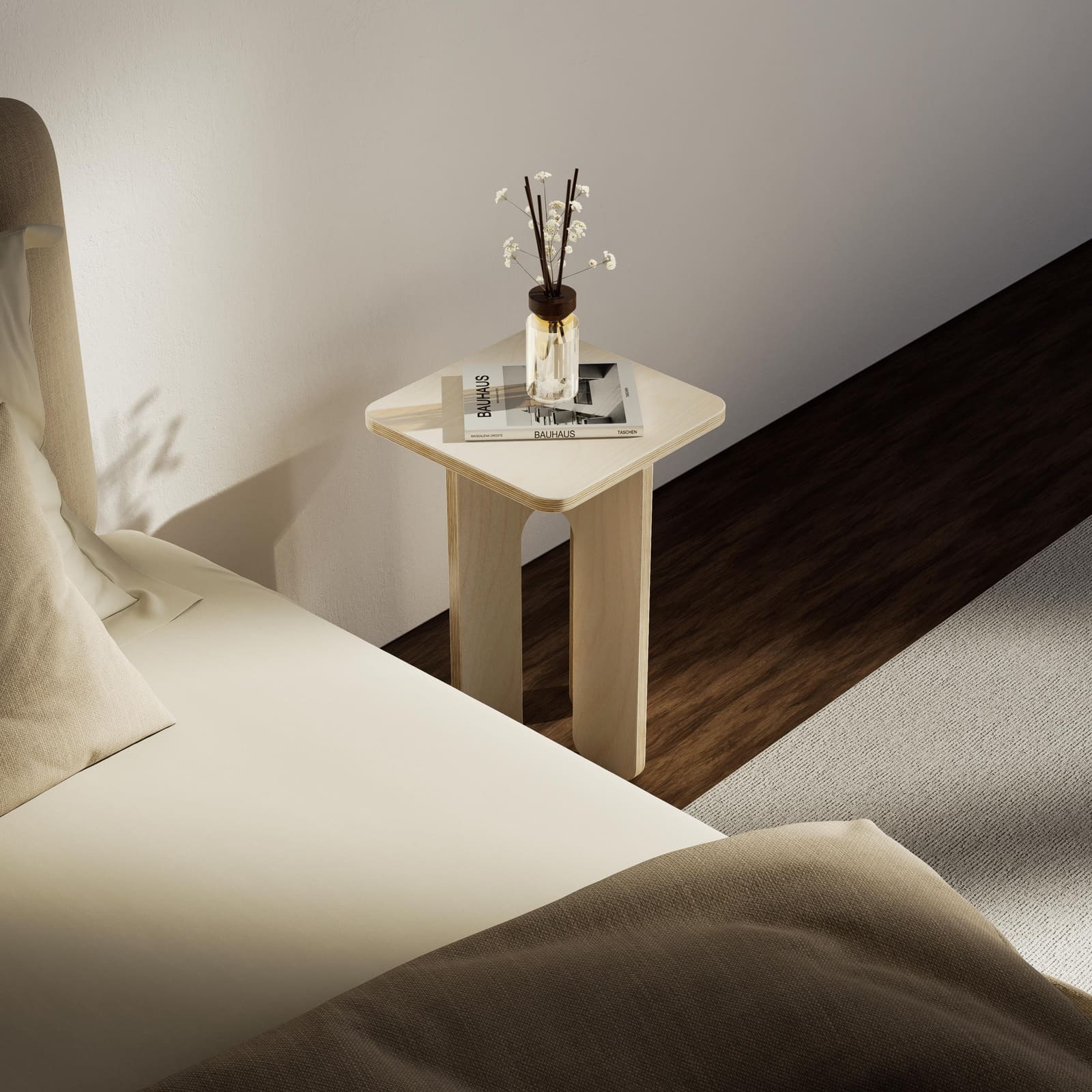Komodinë Plywood Mështekne – punim artizanal çeliku nga AR-TI Atelier – foto 7
