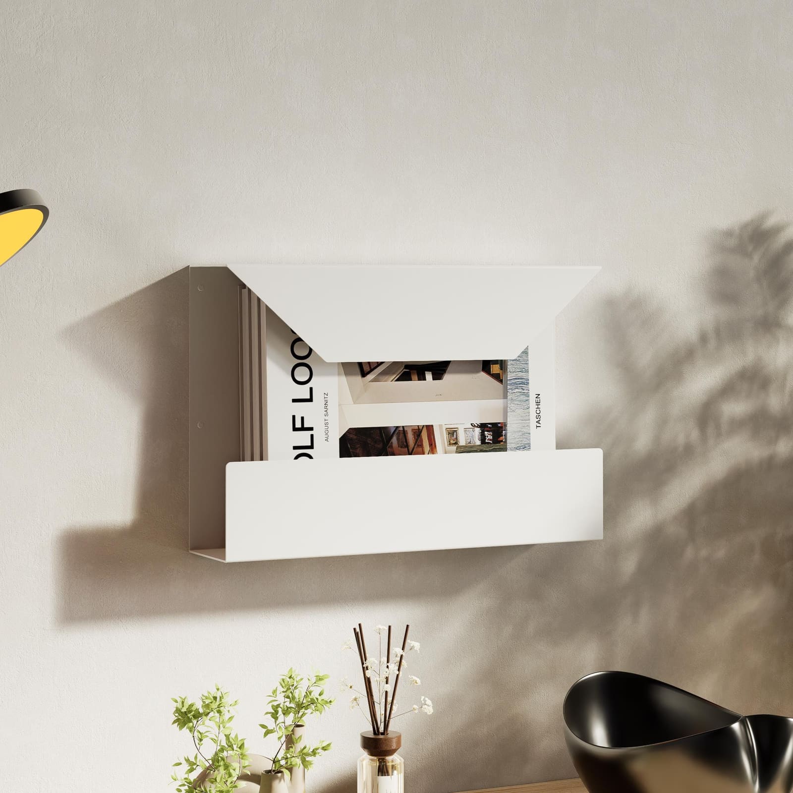 Organizues Postash Mural Diagonal me Ndarje Librash – punim artizanal çeliku nga AR-TI Atelier – foto 4