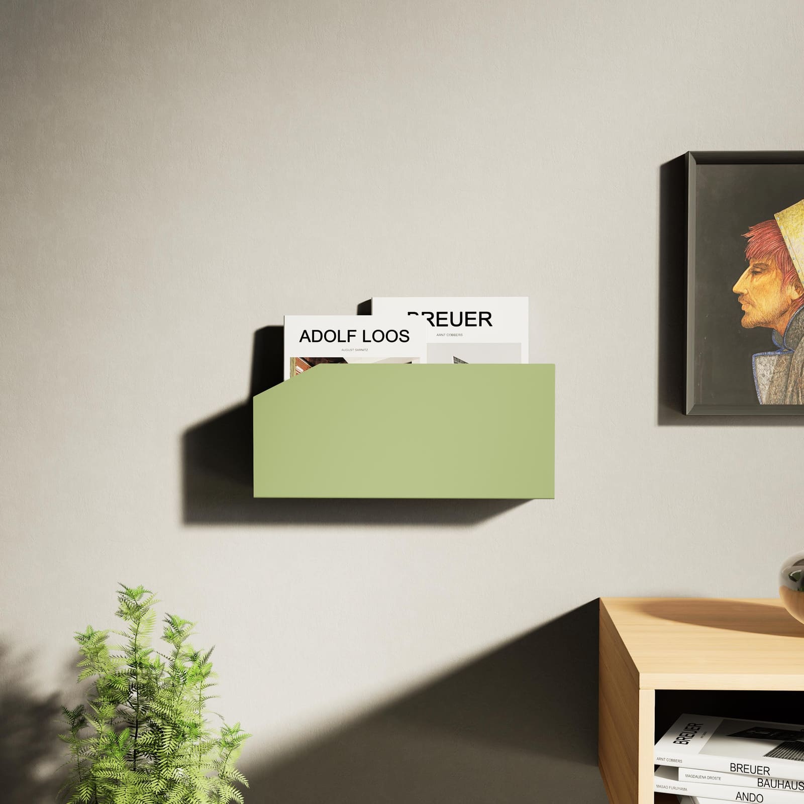 Organizues Postash Mural me Ndarje Librash · Modeli 2 – punim artizanal çeliku nga AR-TI Atelier – foto 7