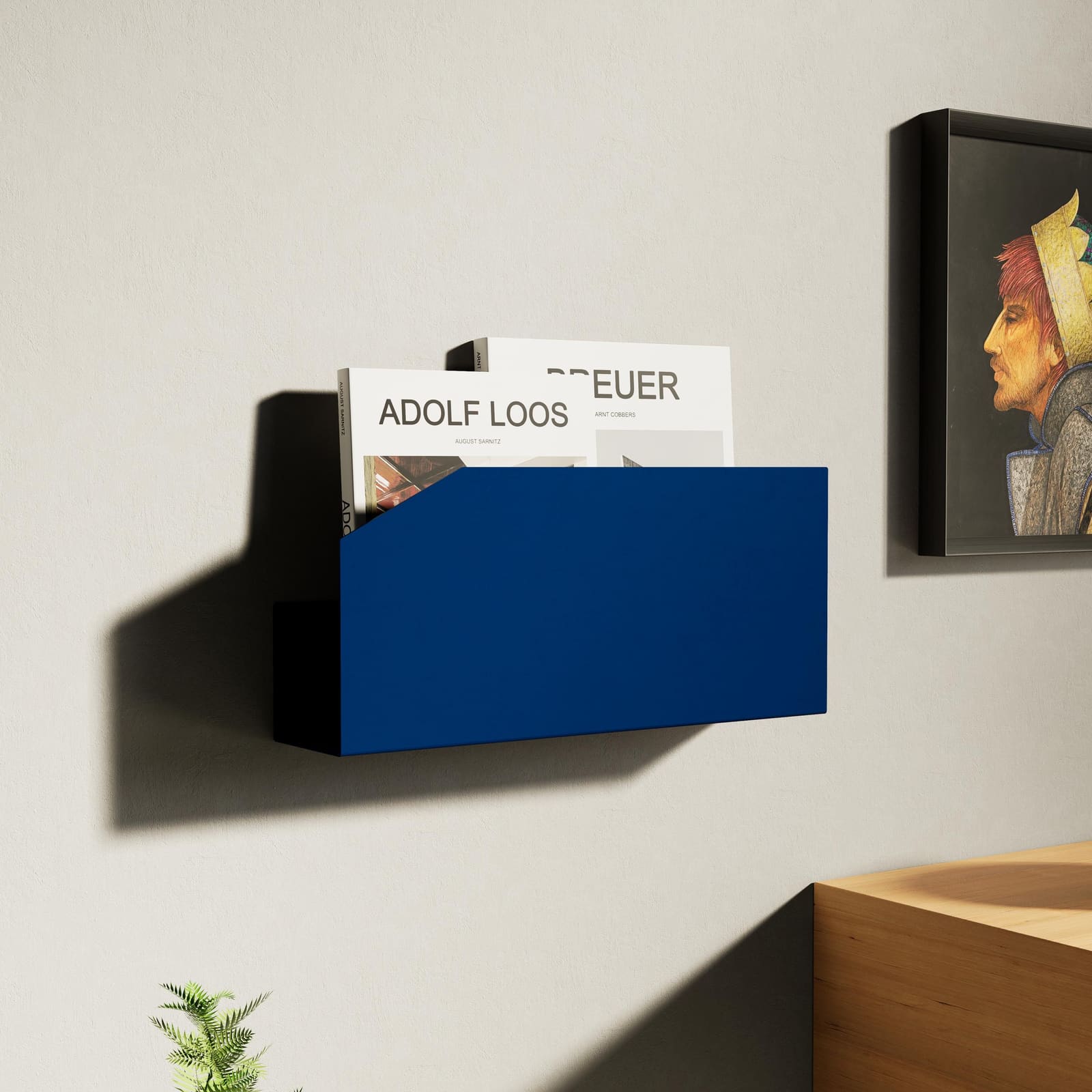 Organizues Postash Mural me Ndarje Librash · Modeli 2 – punim artizanal çeliku nga AR-TI Atelier – foto 8