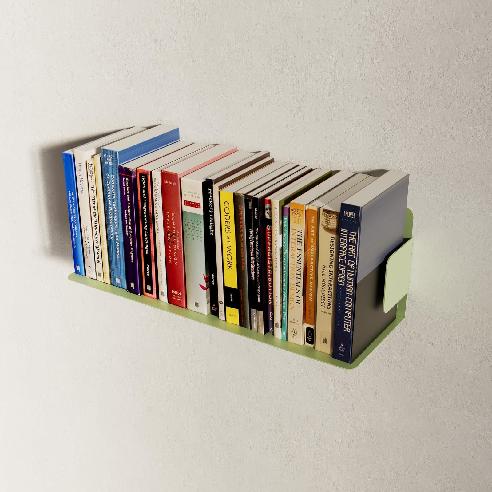 Raft Librash Mural Metalik Minimalist – punim artizanal çeliku nga AR-TI Atelier – foto 8