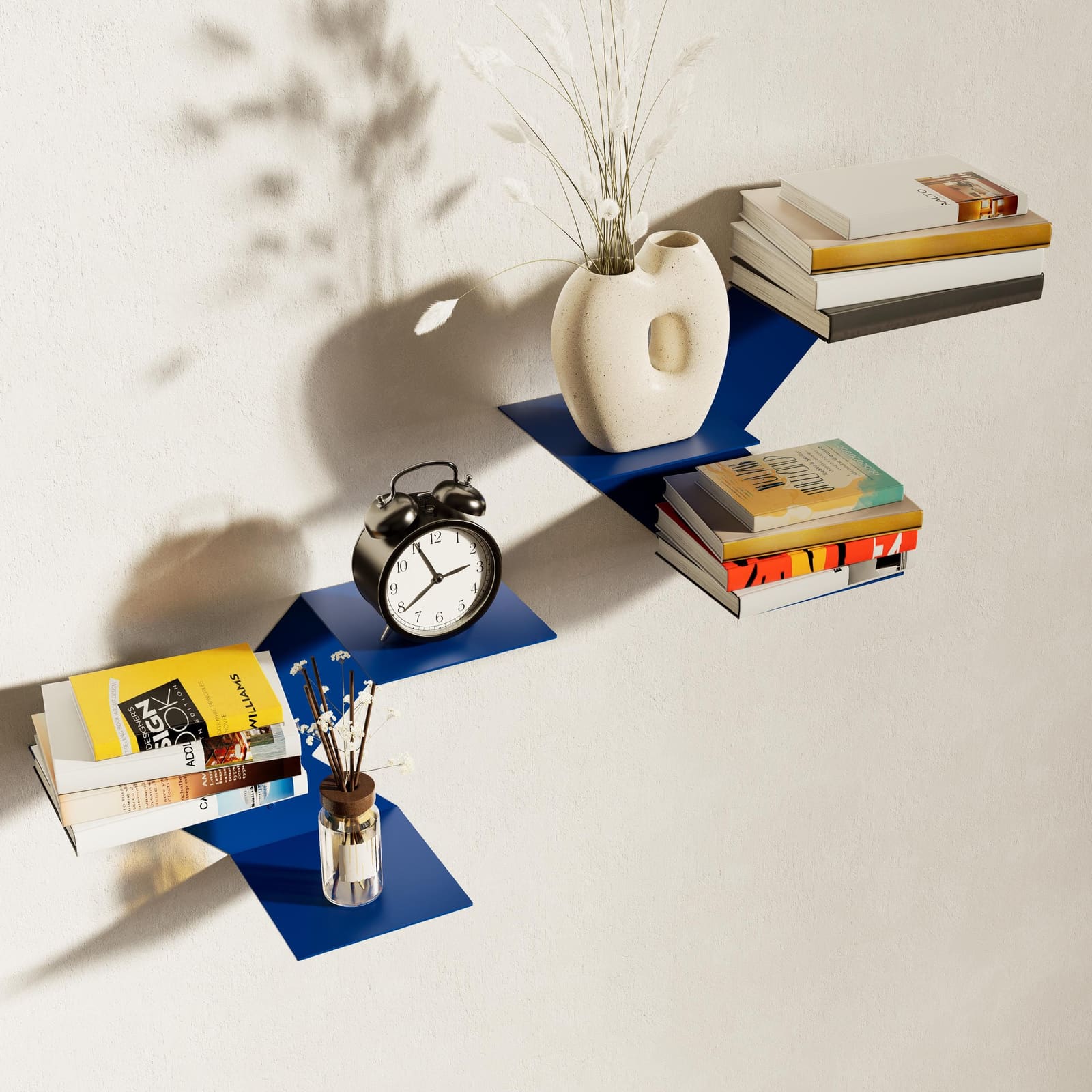 Raft Librash Mural Metalik Zigzag – punim artizanal çeliku nga AR-TI Atelier – foto 7