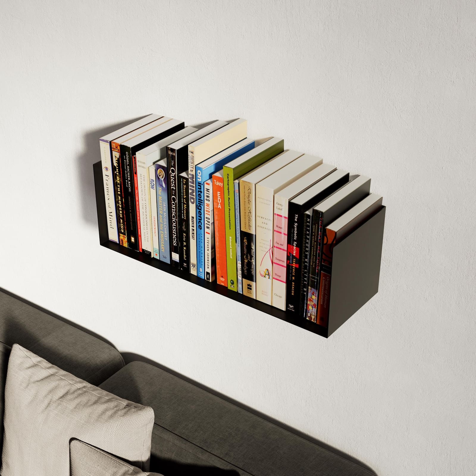 Raft Librash Mural Metalik – punim artizanal nga AR-TI Atelier