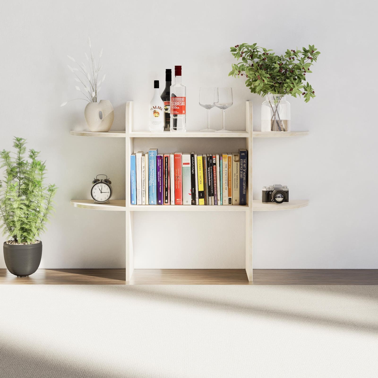 Raft Librash Plywood · Modeli 2 – punim artizanal çeliku nga AR-TI Atelier – foto 1