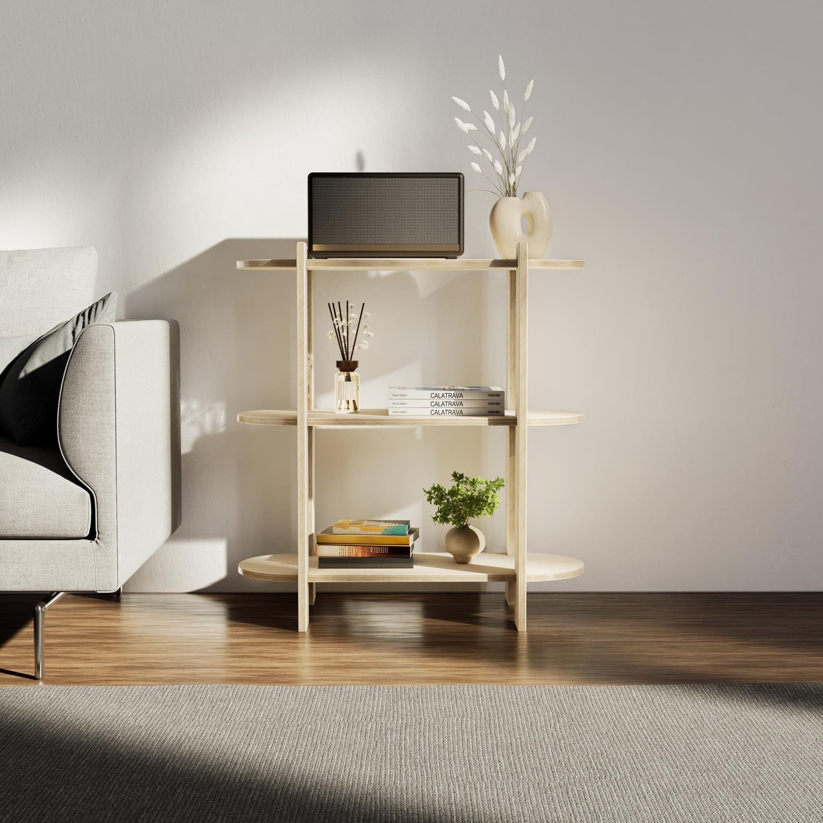Raft Librash Plywood – punim artizanal nga AR-TI Atelier
