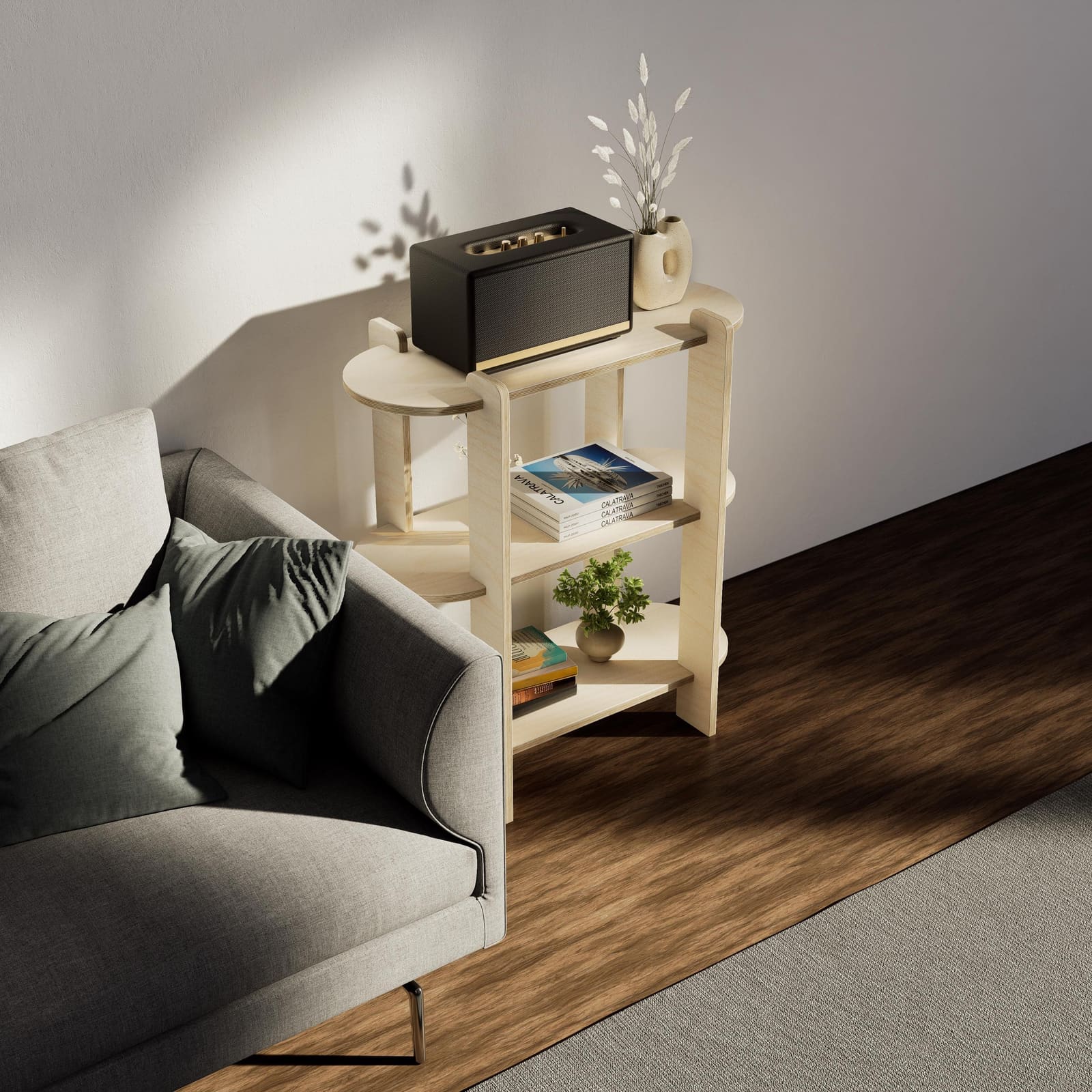 Raft Librash Plywood – punim artizanal çeliku nga AR-TI Atelier – foto 3