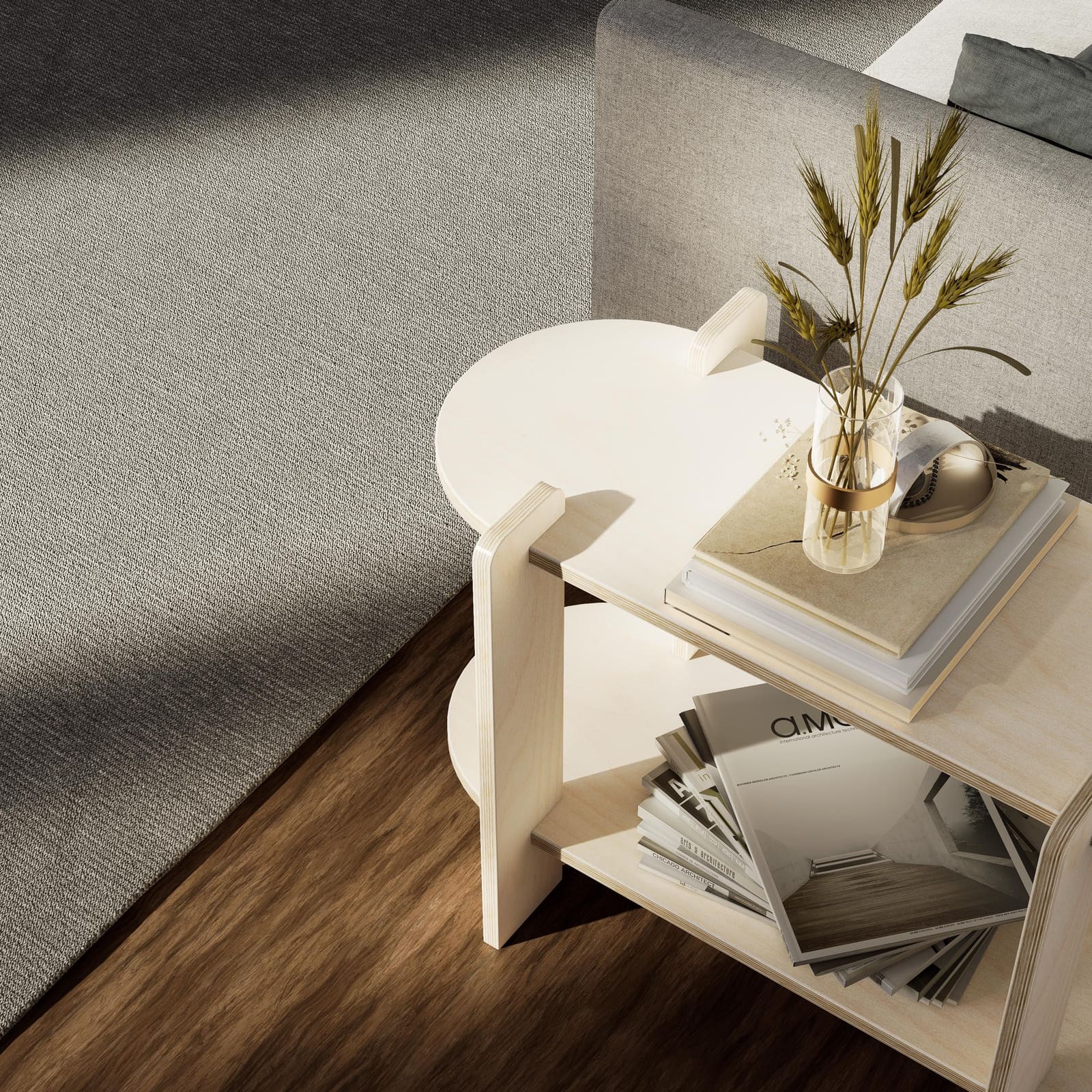 Raft Librash Plywood – punim artizanal çeliku nga AR-TI Atelier – foto 6