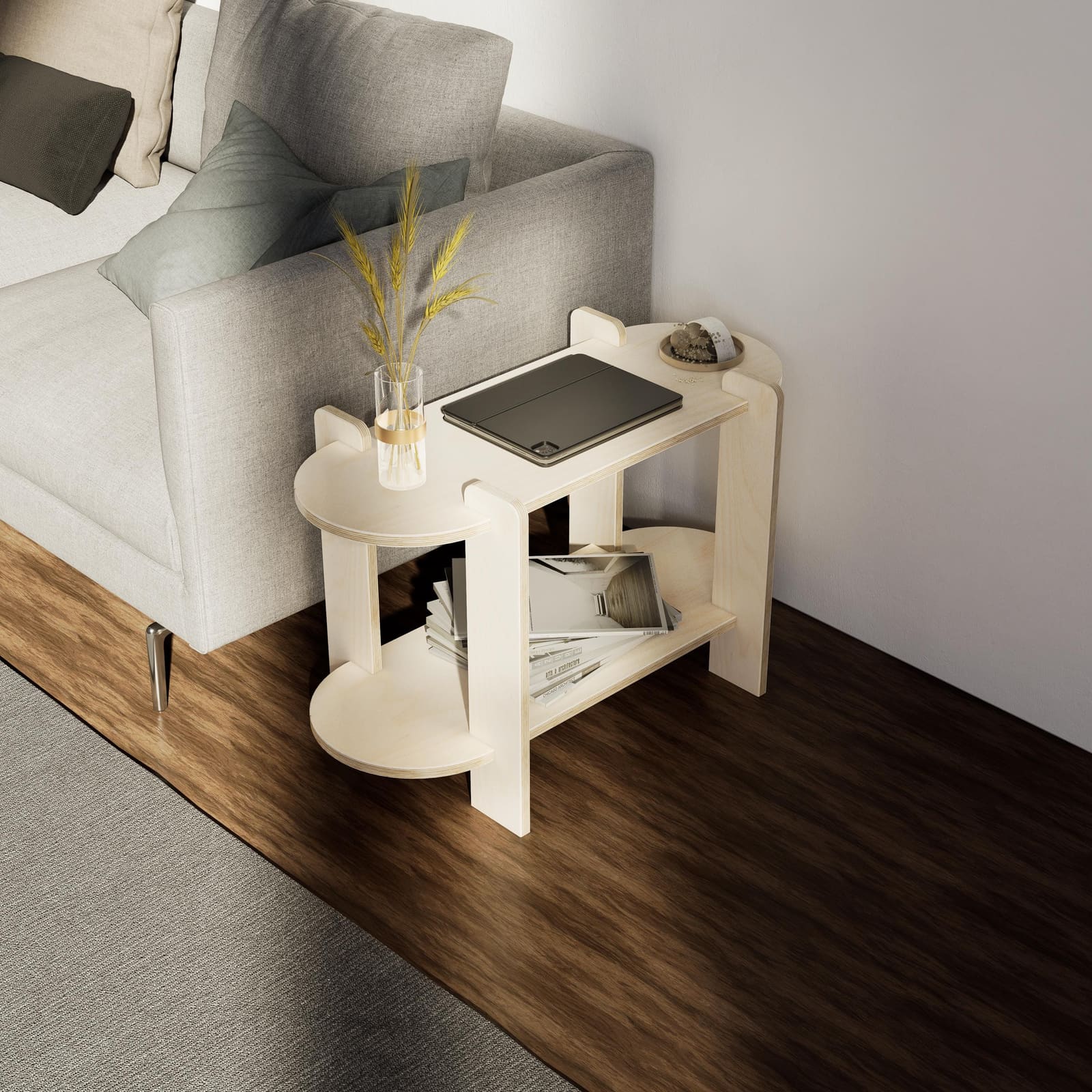 Raft Librash Plywood – punim artizanal çeliku nga AR-TI Atelier – foto 7
