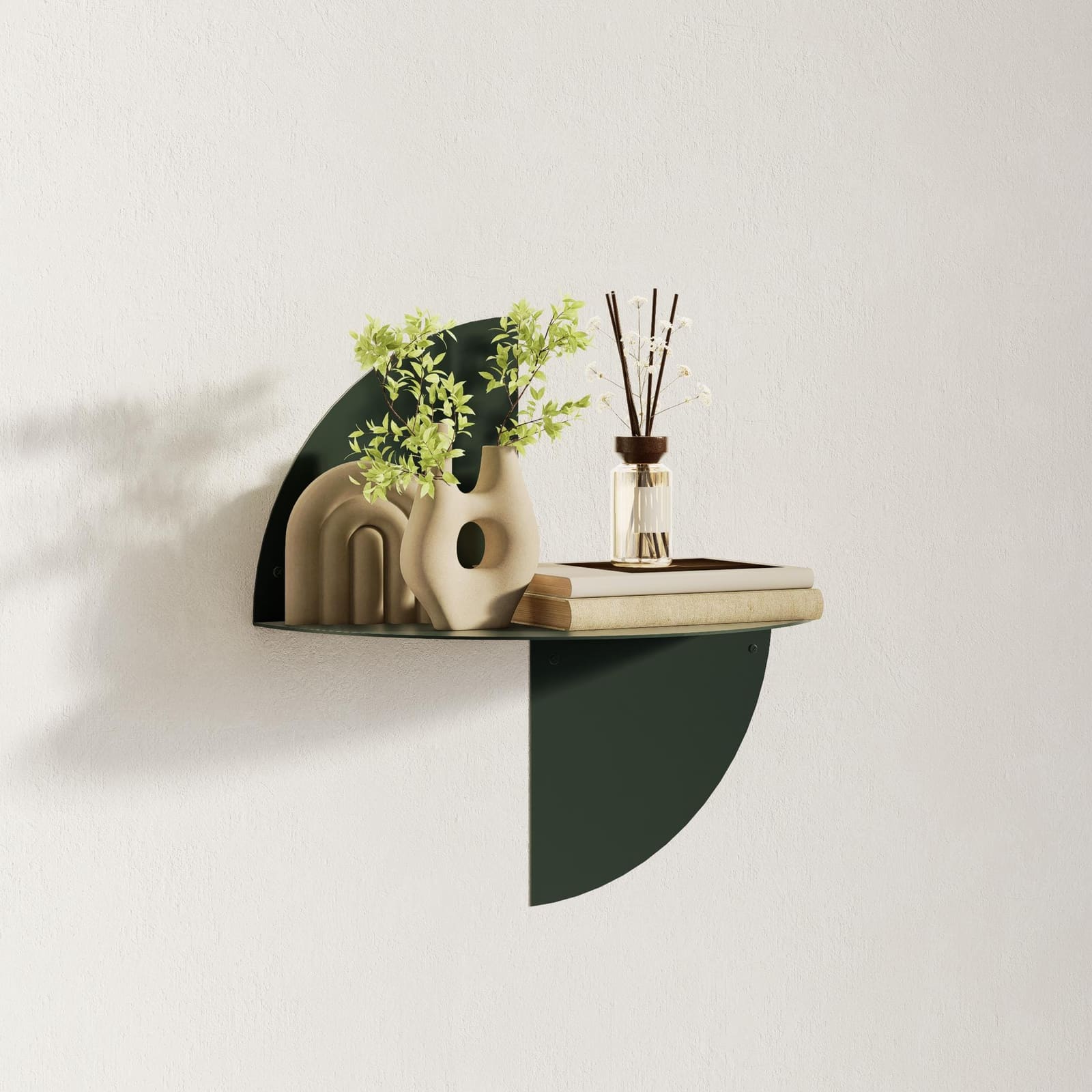 Raft Mural Metalik Gjysmërrethor · Modeli 3 – punim artizanal çeliku nga AR-TI Atelier – foto 9
