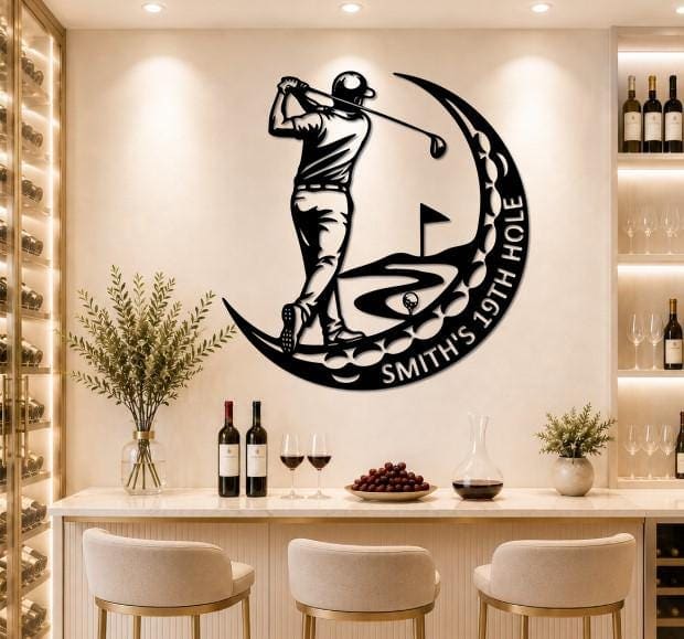 Tabelë Golfi e Personalizuar – punim artizanal çeliku nga AR-TI Atelier – foto 9